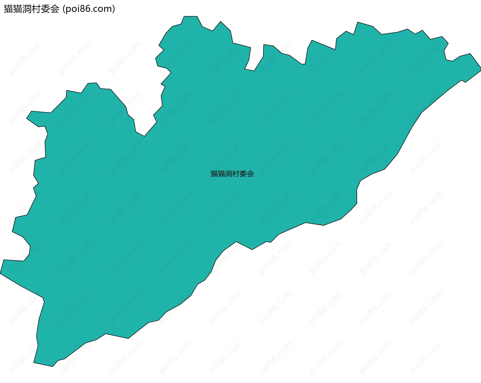 猫猫洞村委会边界地图