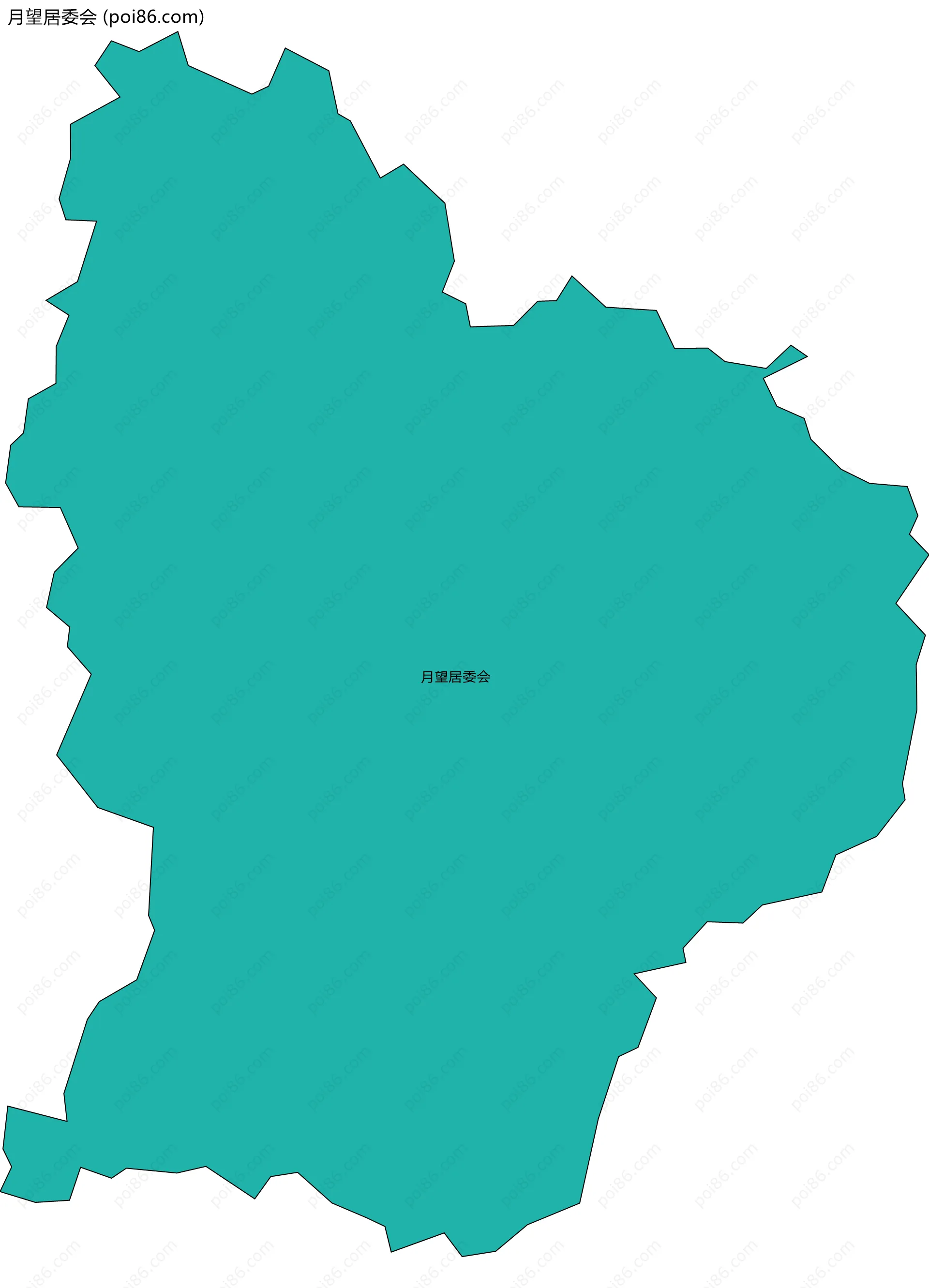 月望居委会边界地图