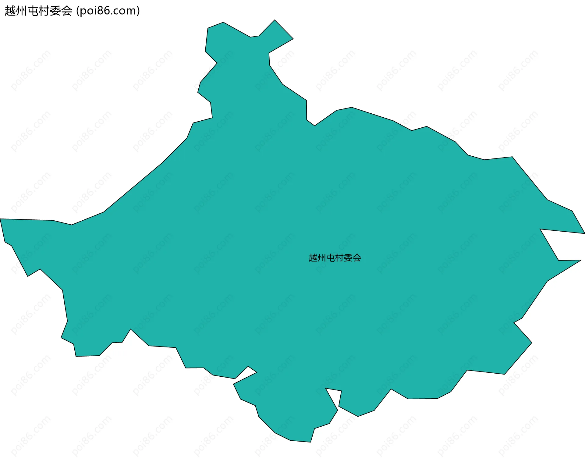 越州屯村委会边界地图