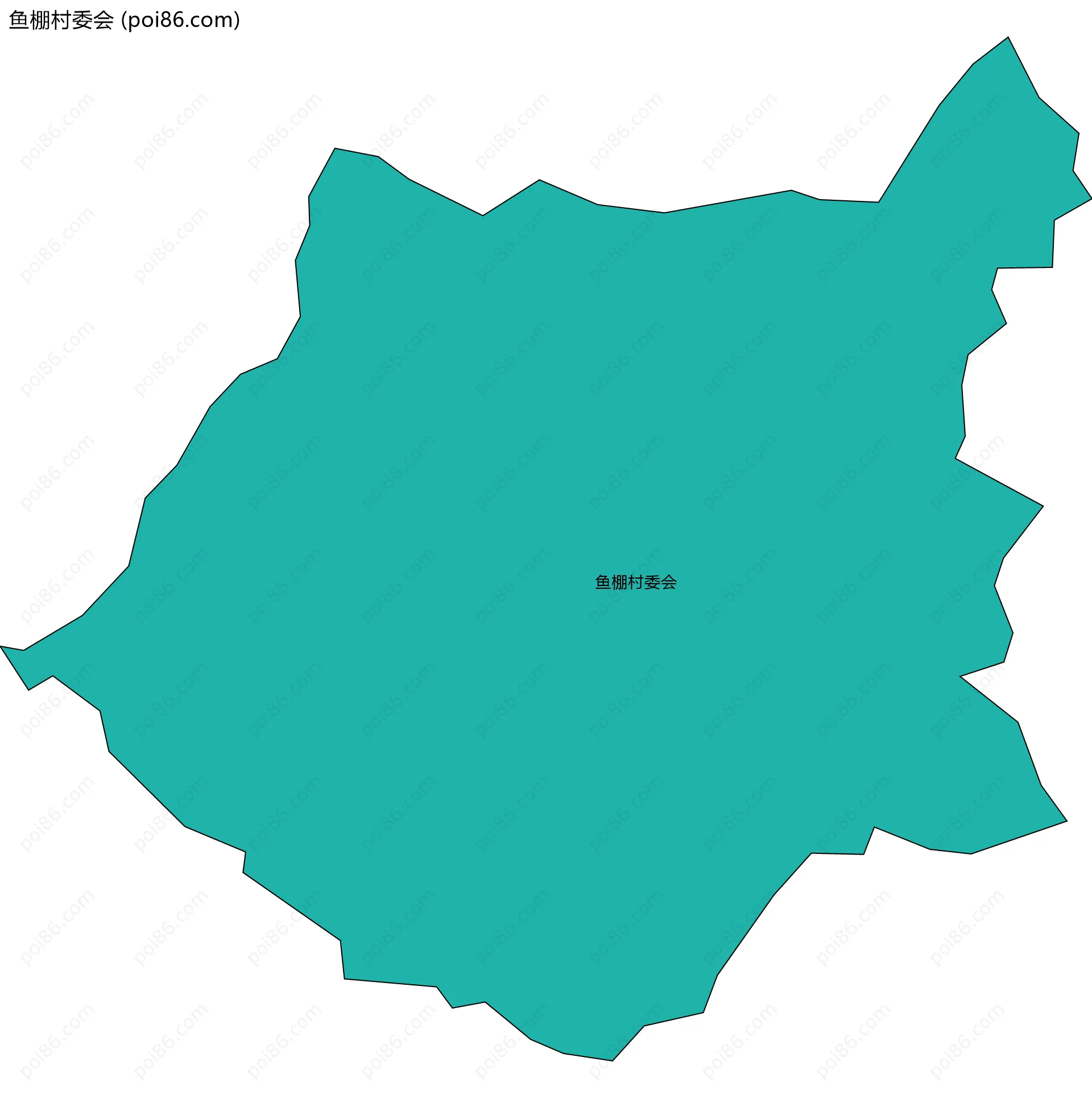 鱼棚村委会边界地图