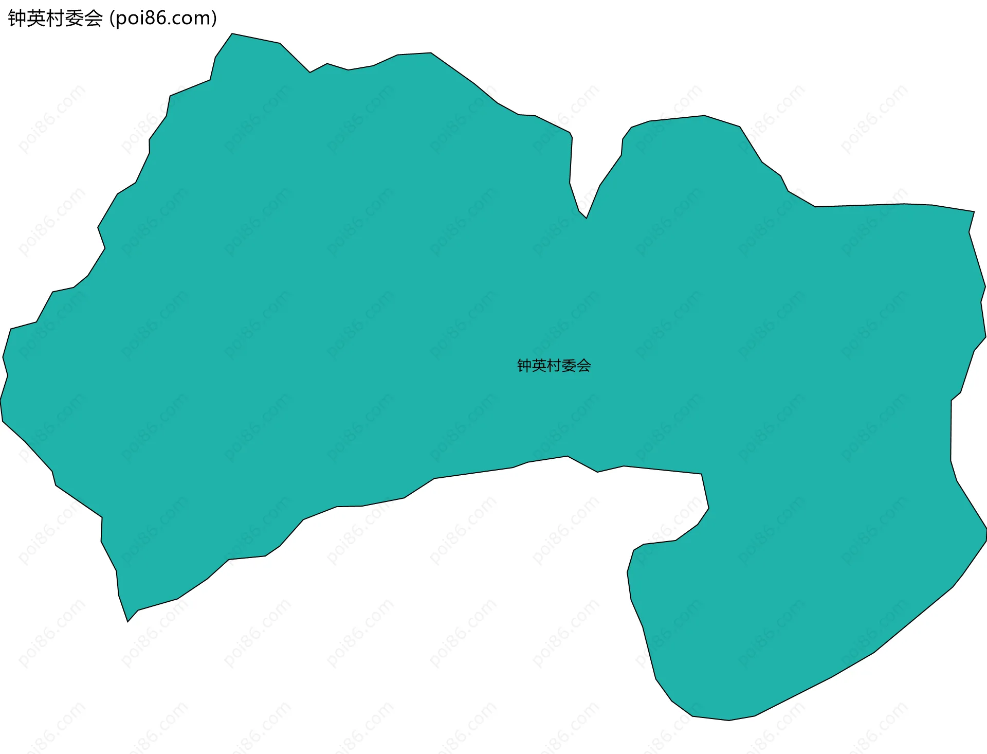 钟英村委会边界地图