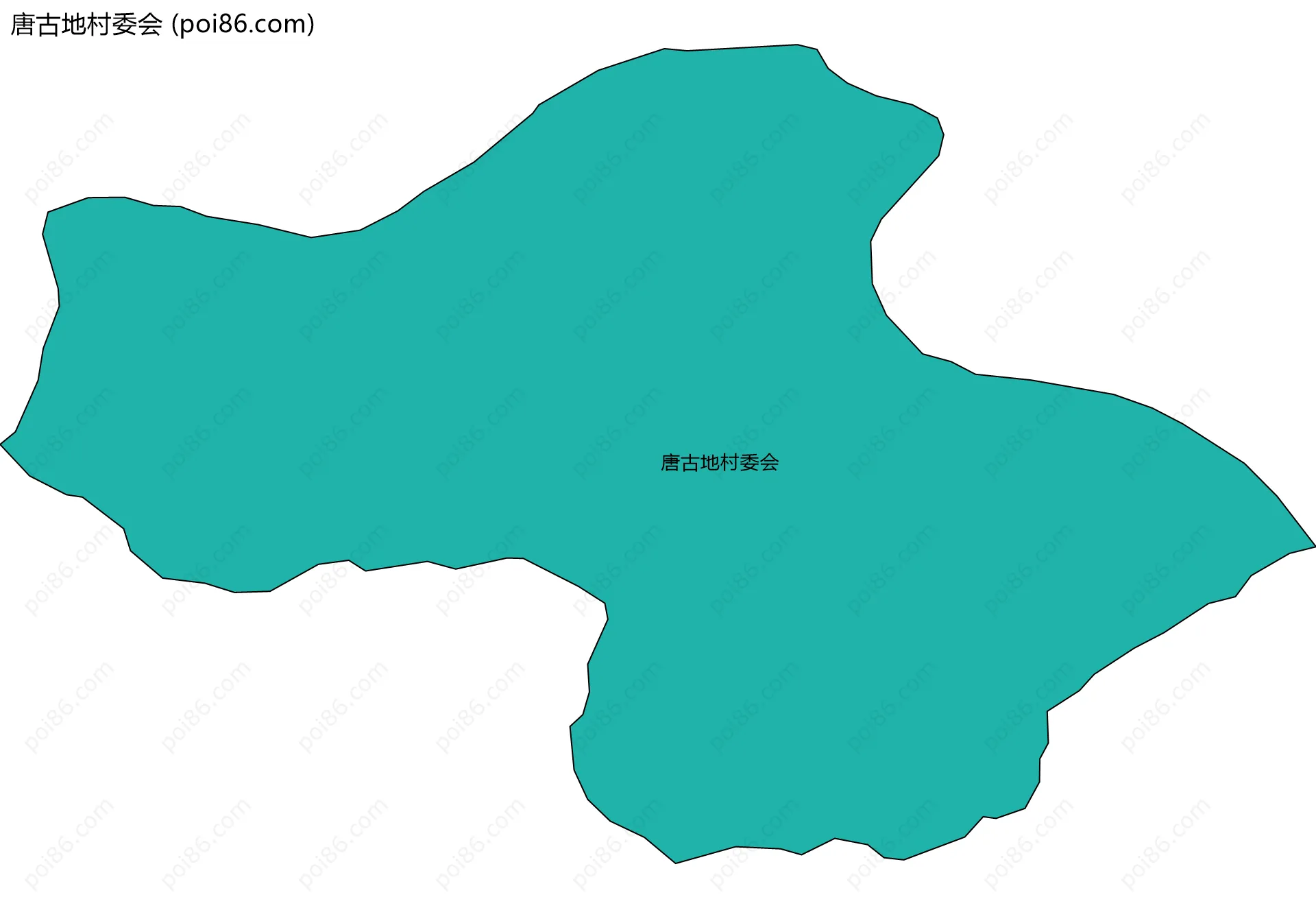 唐古地村委会边界地图