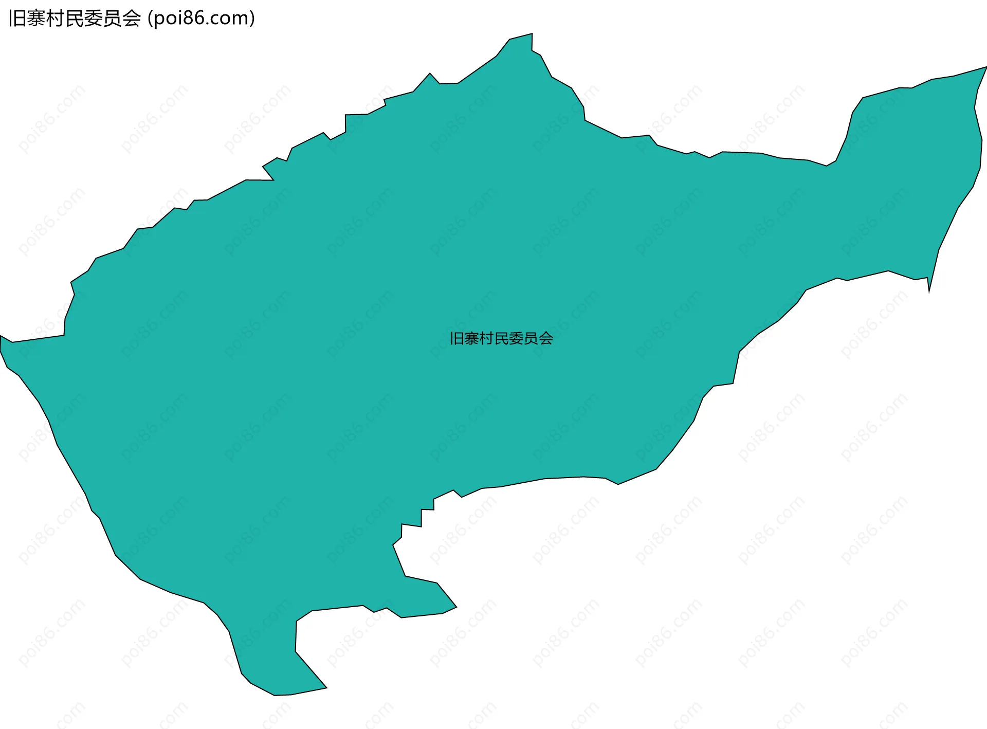 旧寨村民委员会边界地图