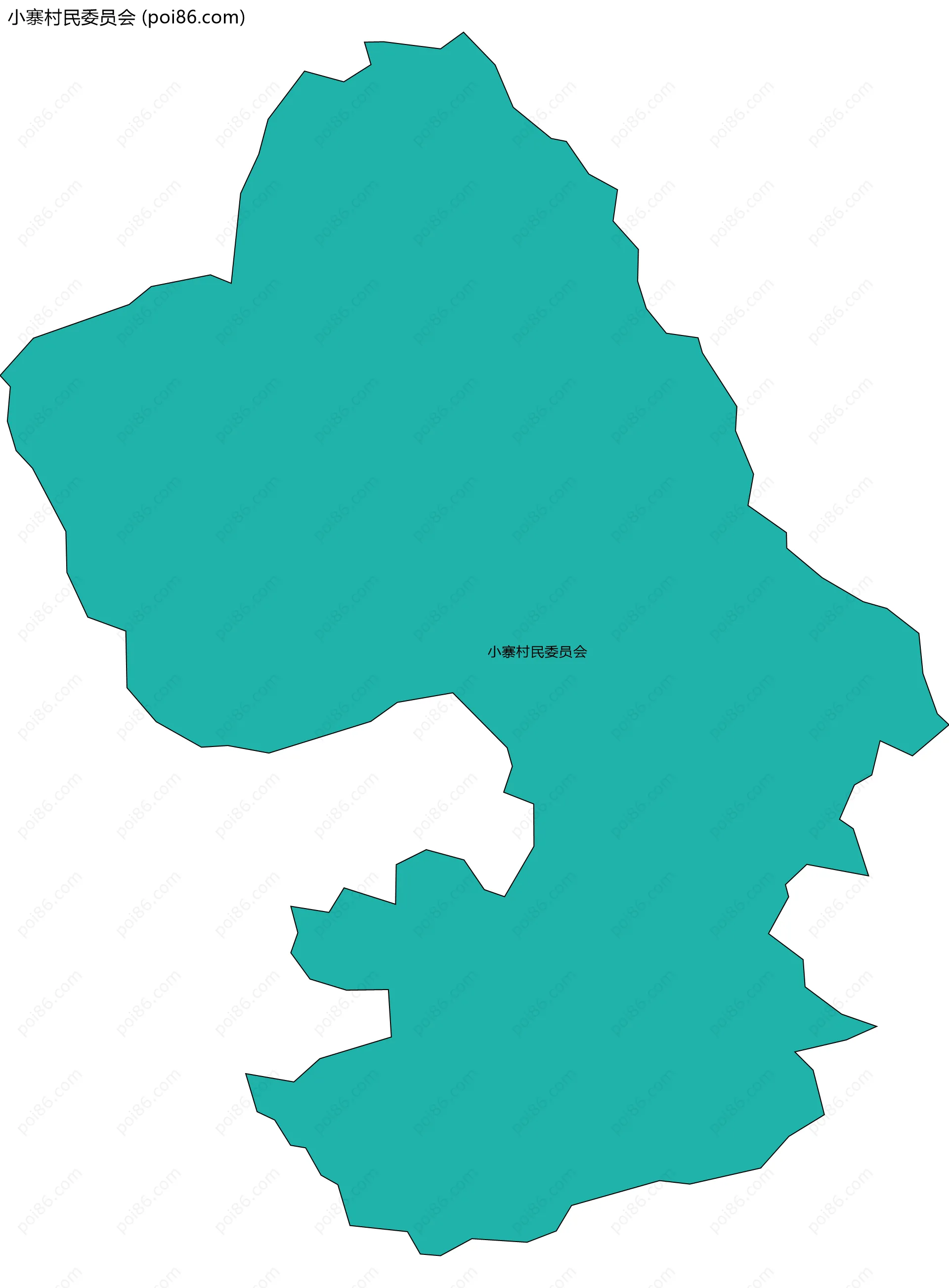 小寨村民委员会边界地图