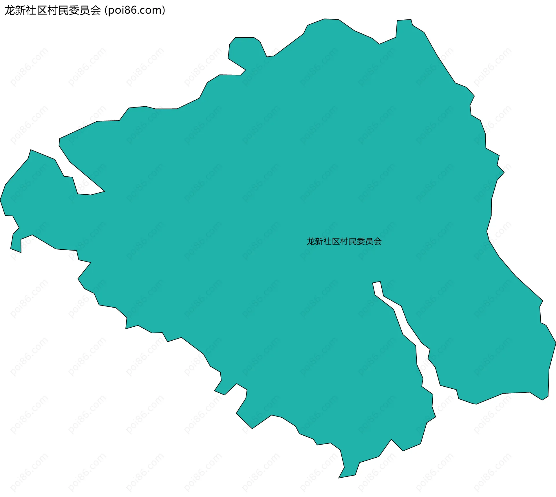 龙新社区村民委员会边界地图