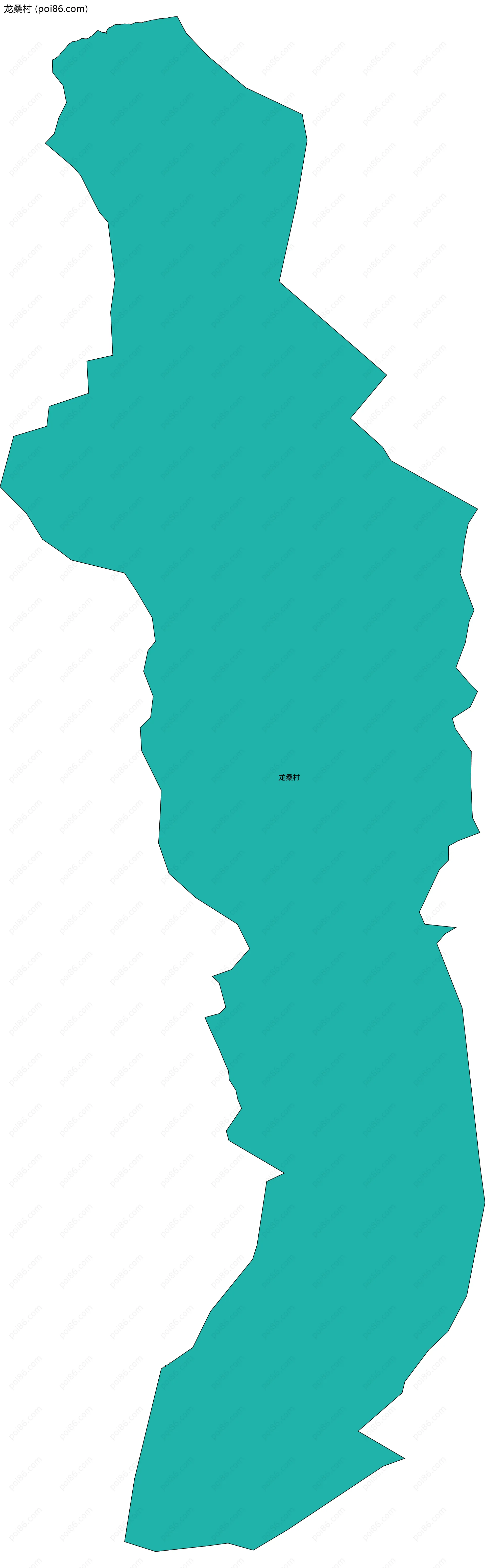 龙桑村边界地图