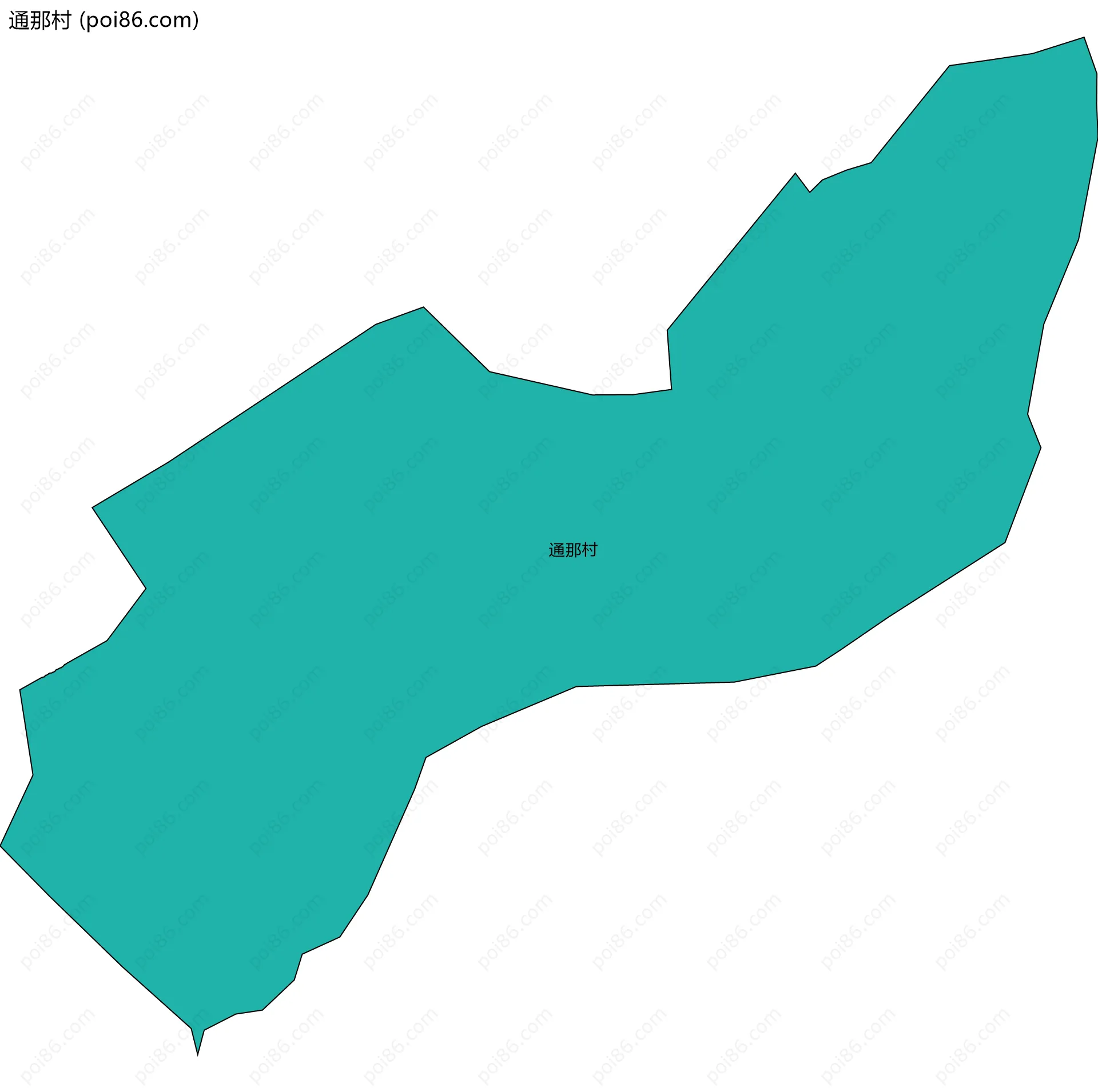 通那村边界地图