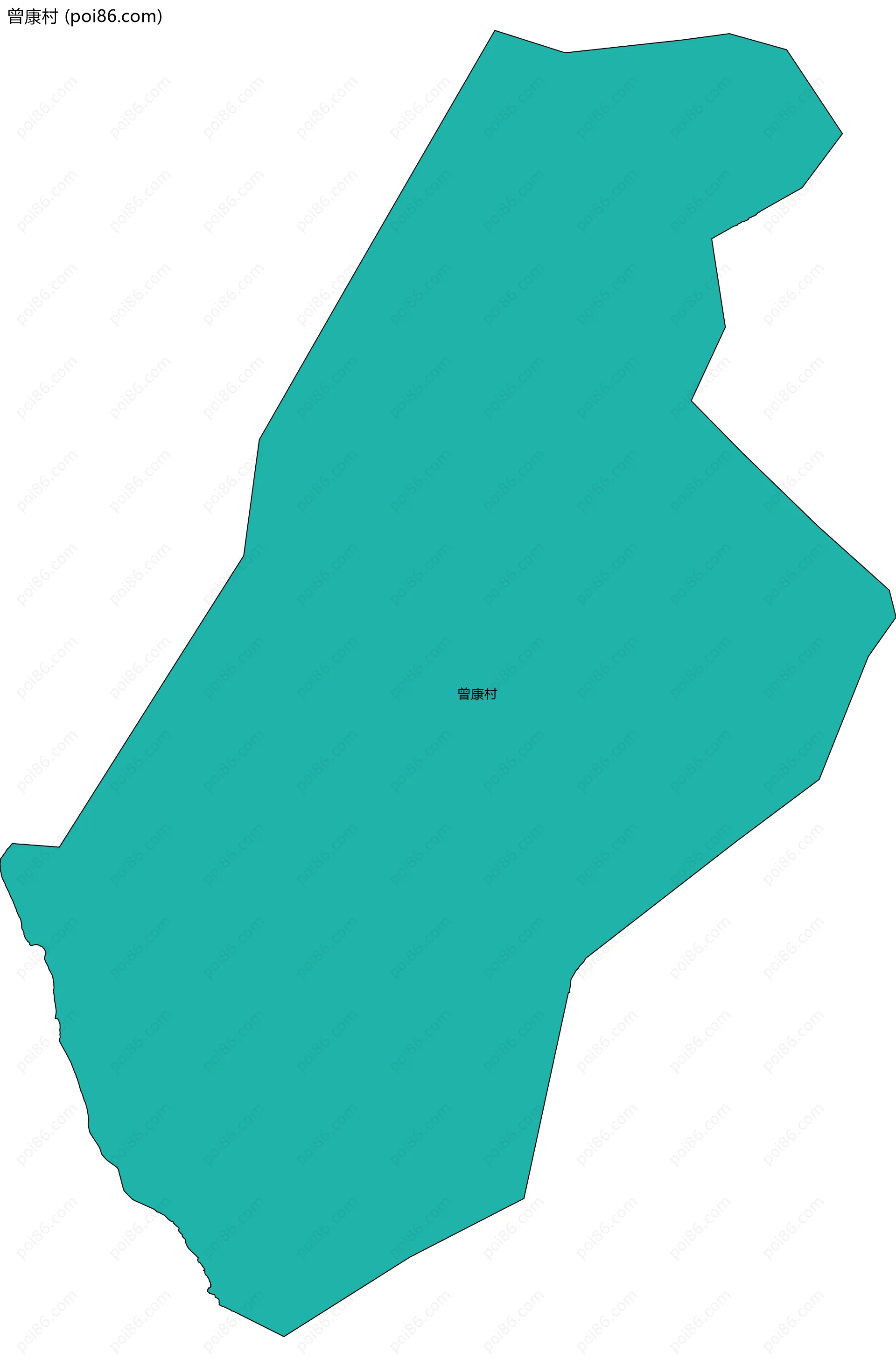 曾康村边界地图