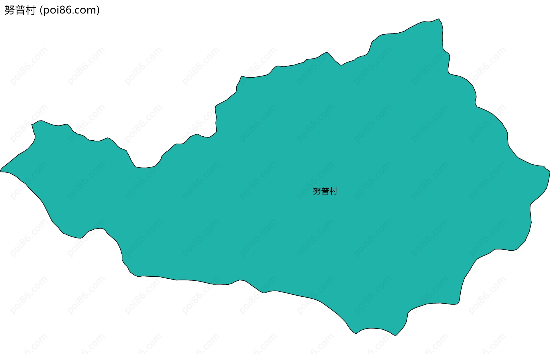 努普村边界地图