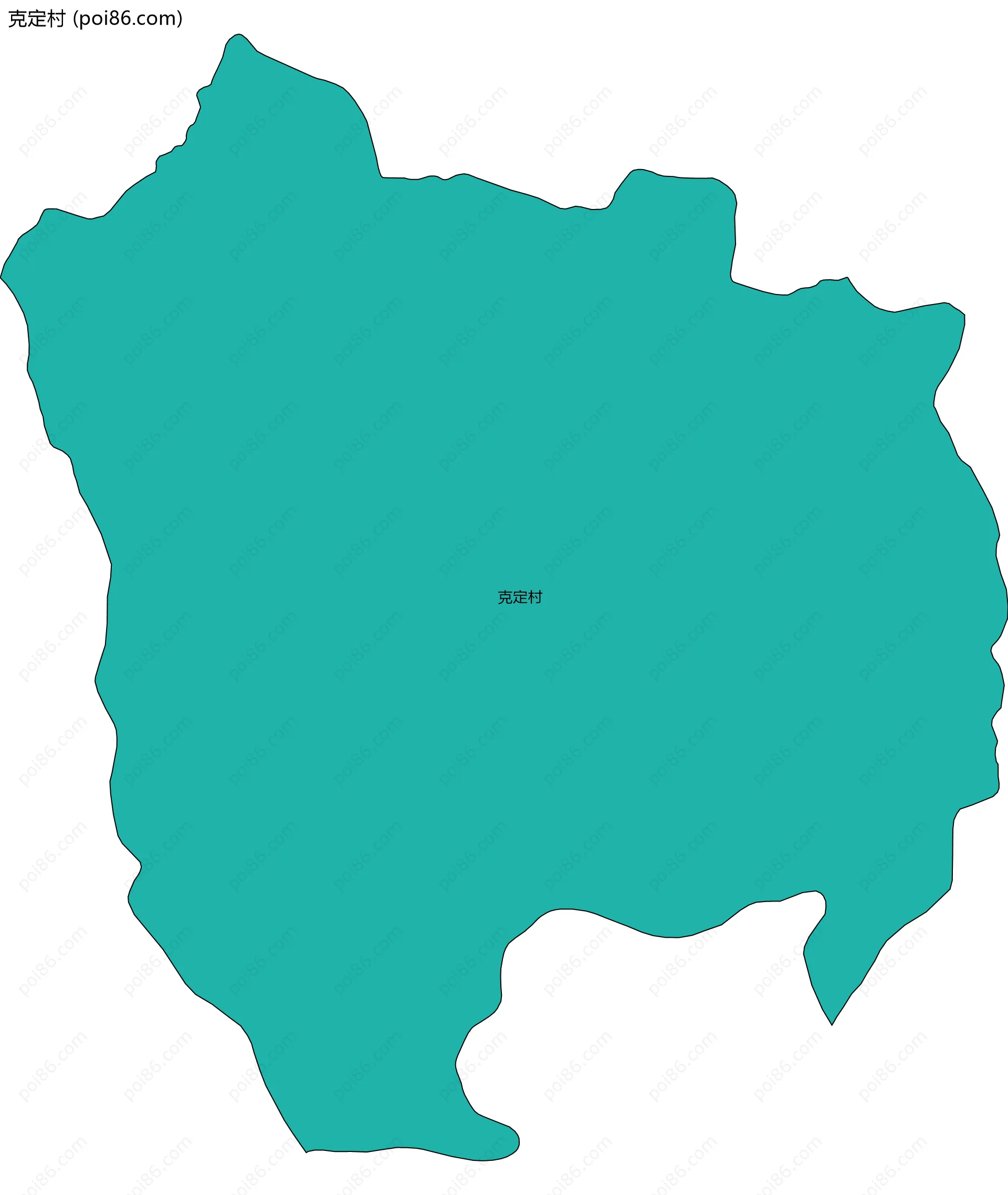 克定村边界地图