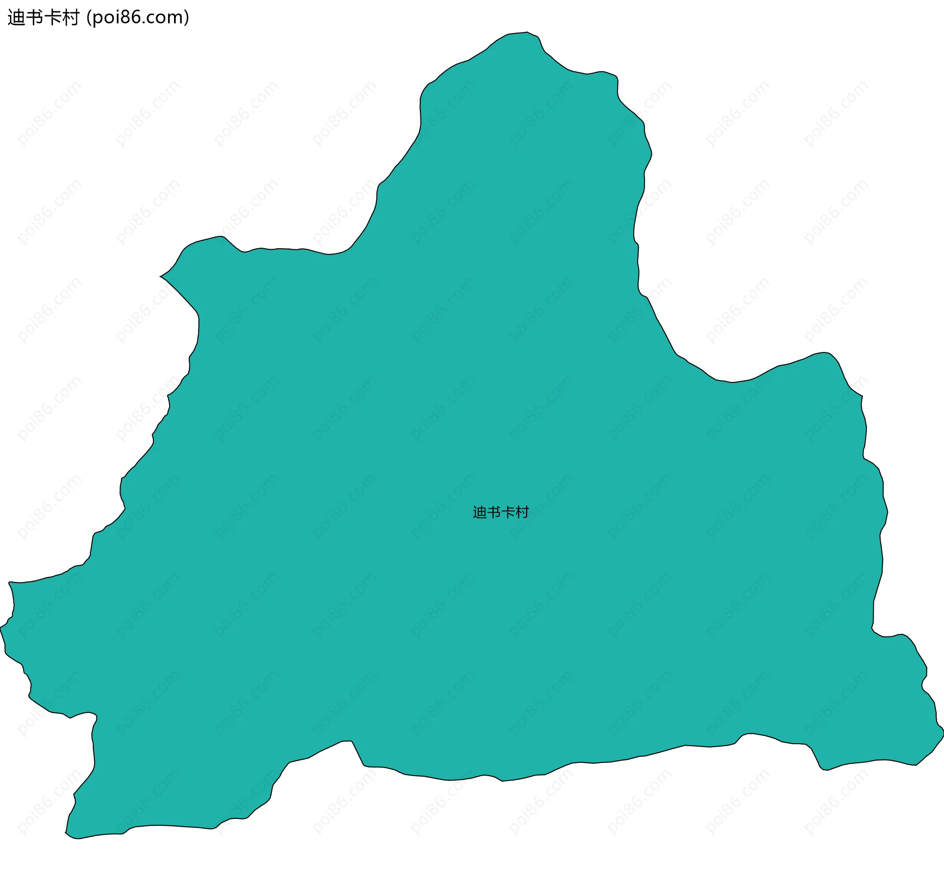 迪书卡村边界地图