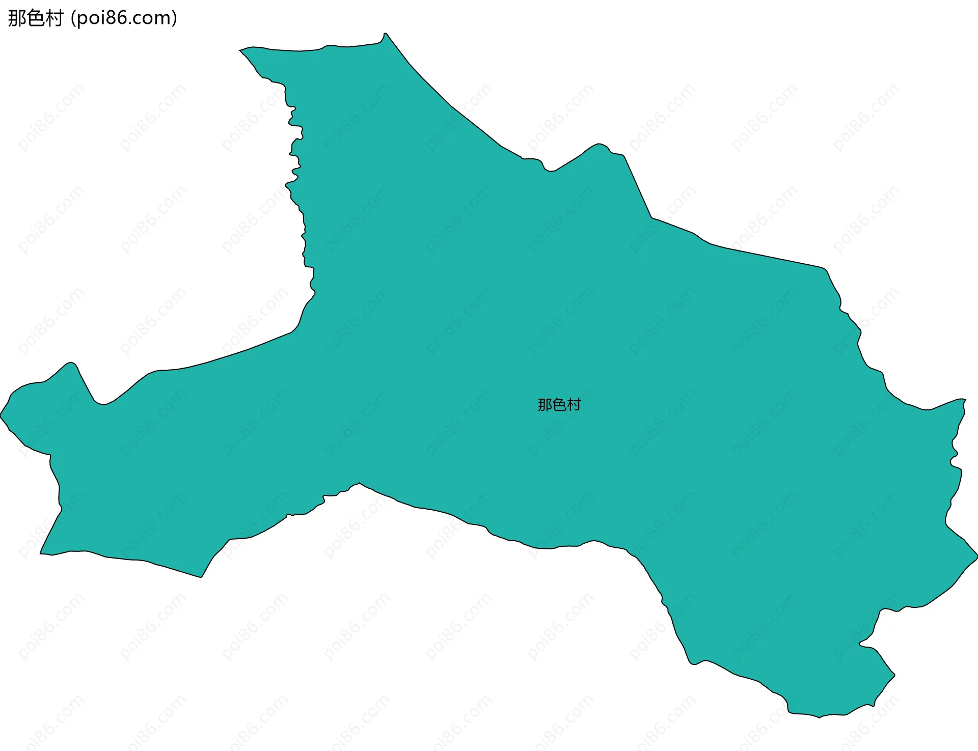 那色村边界地图