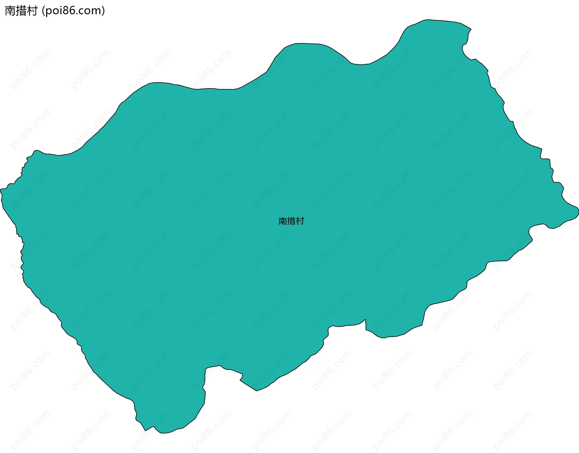 南措村边界地图