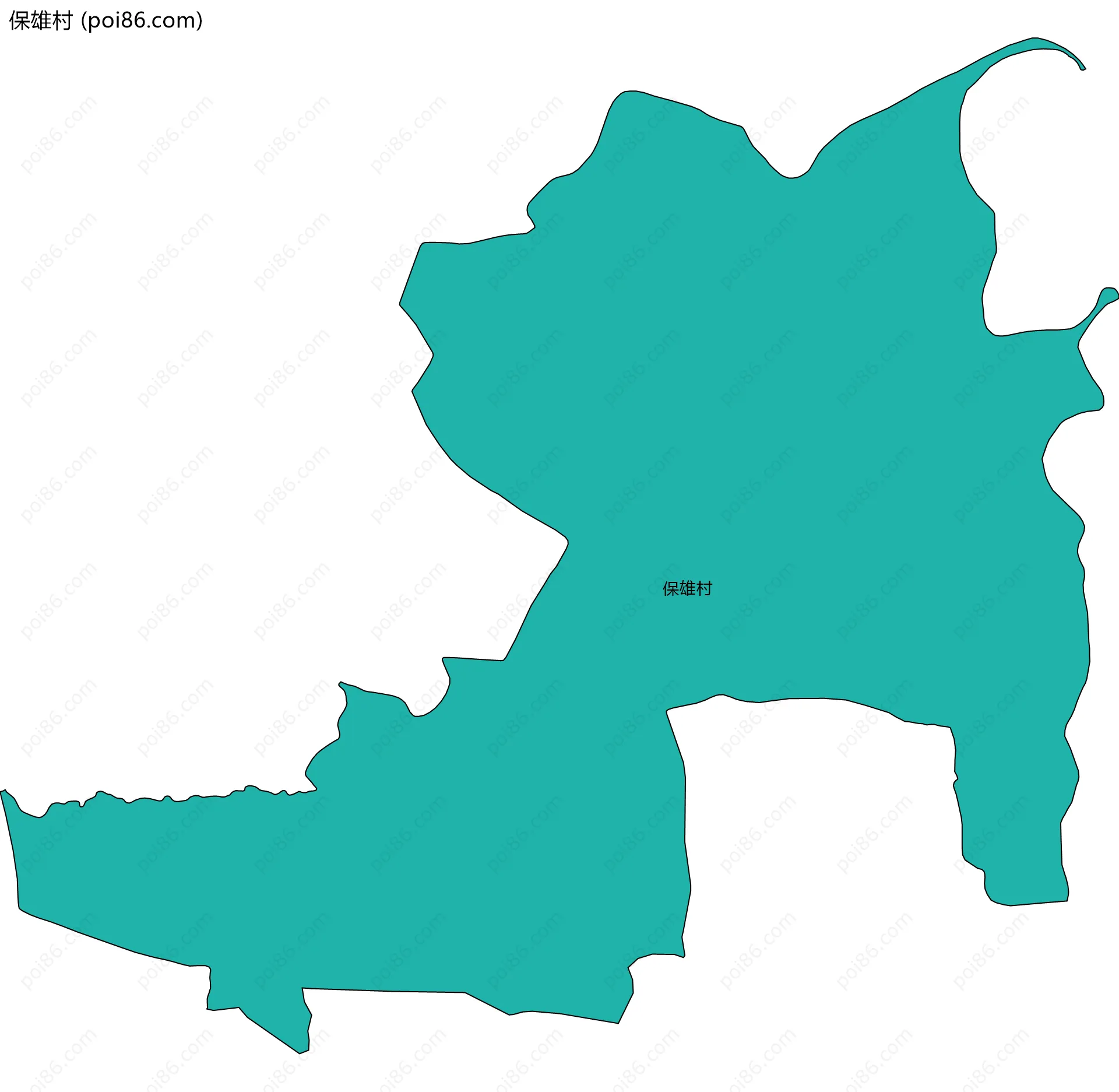 保雄村边界地图