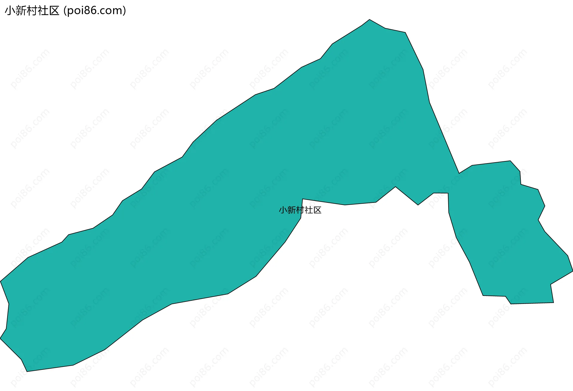 小新村社区边界地图