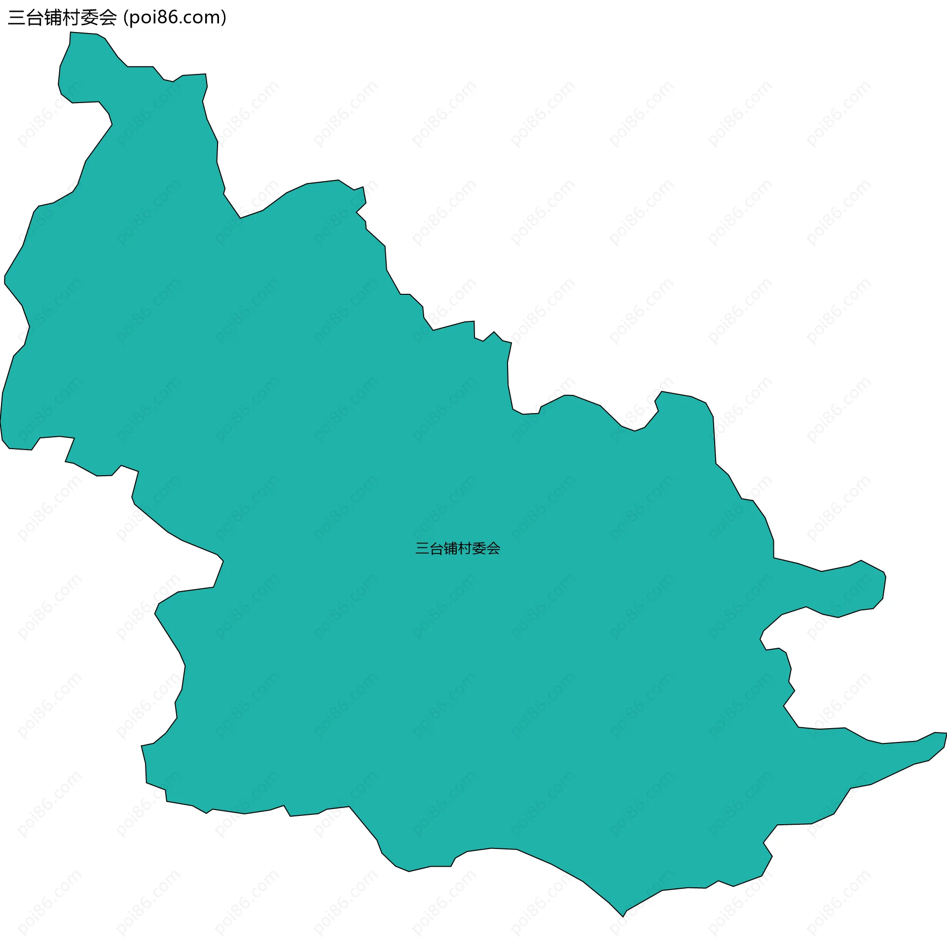 三台铺村委会边界地图