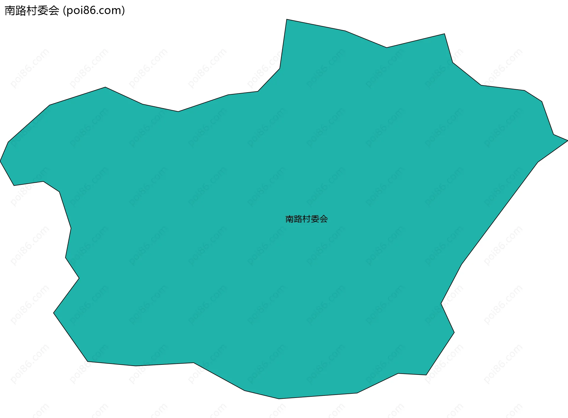 南路村委会边界地图