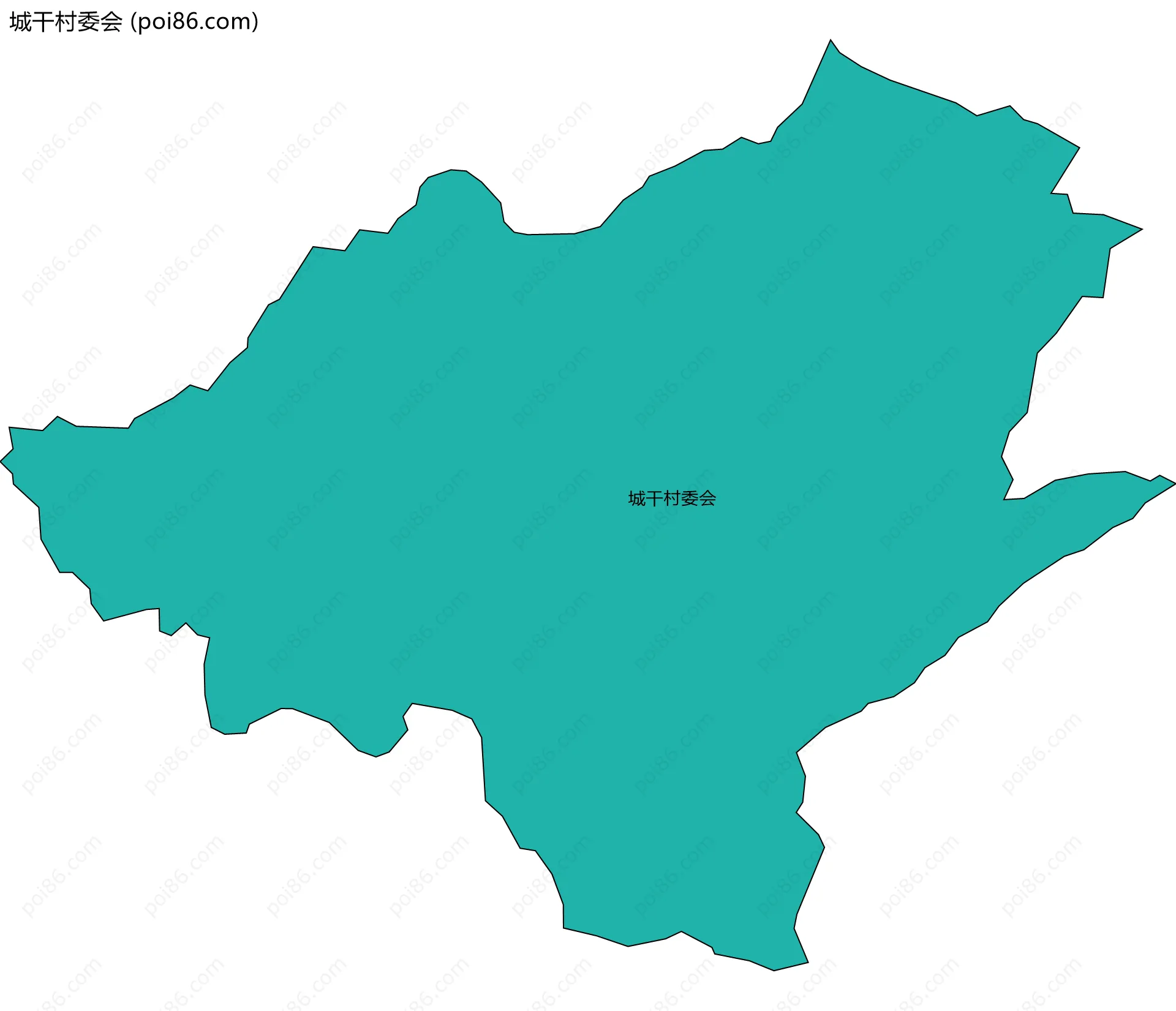 城干村委会边界地图