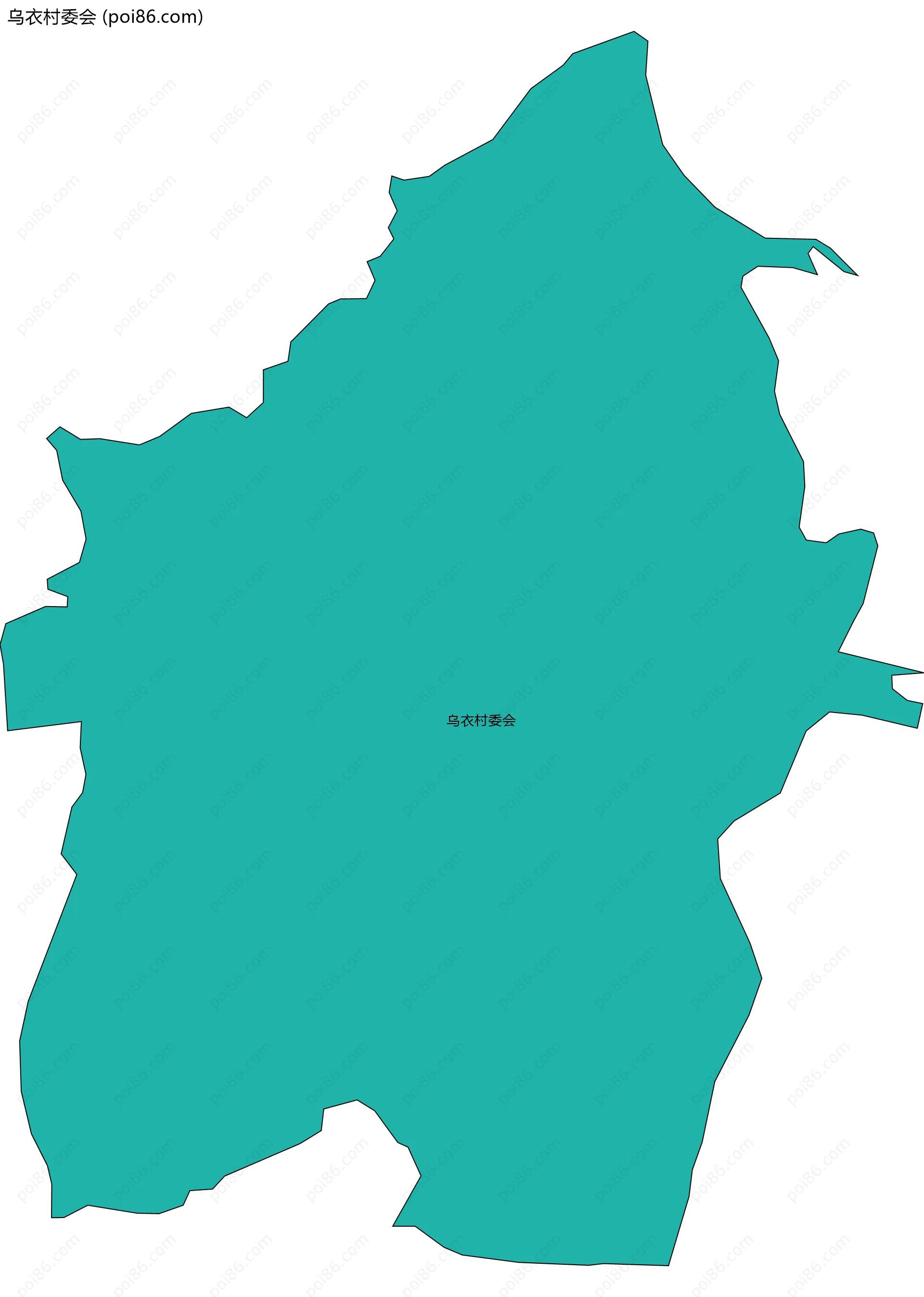 乌衣村委会边界地图