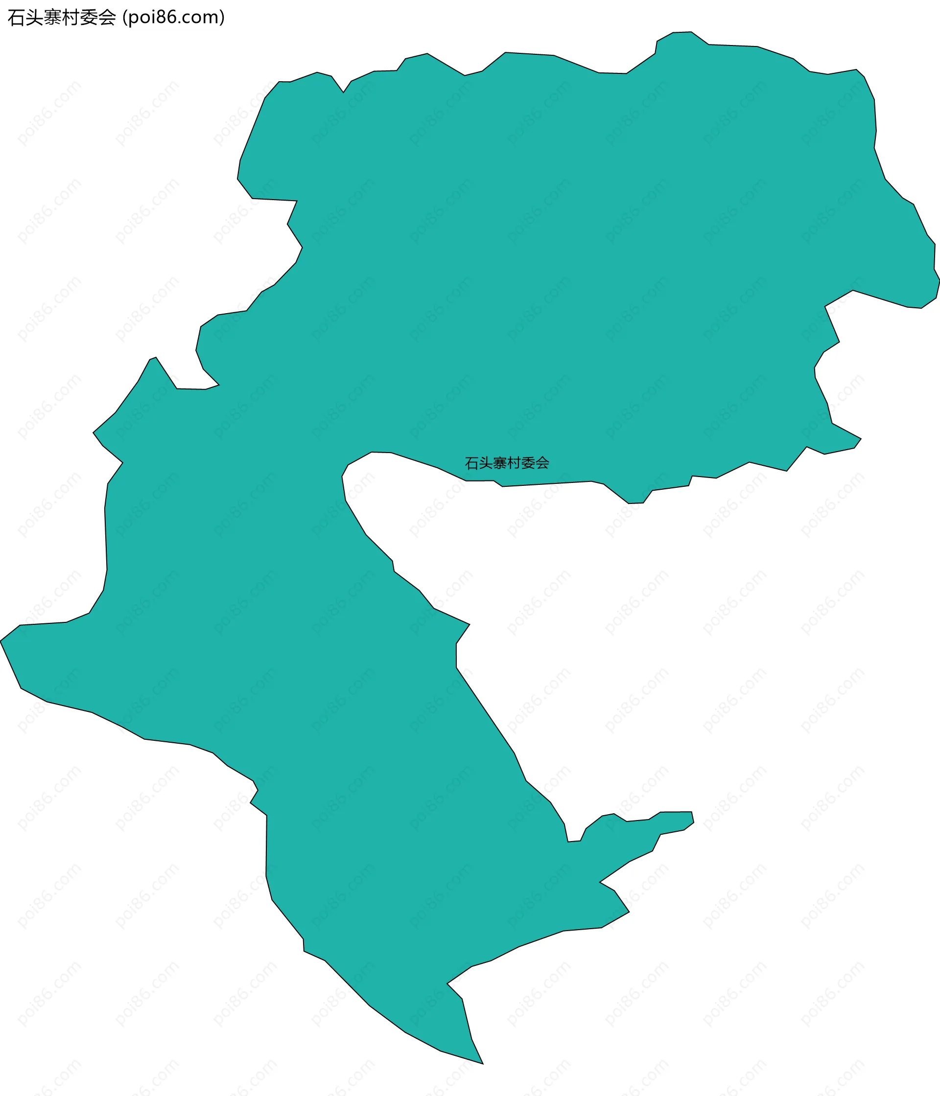 石头寨村委会边界地图