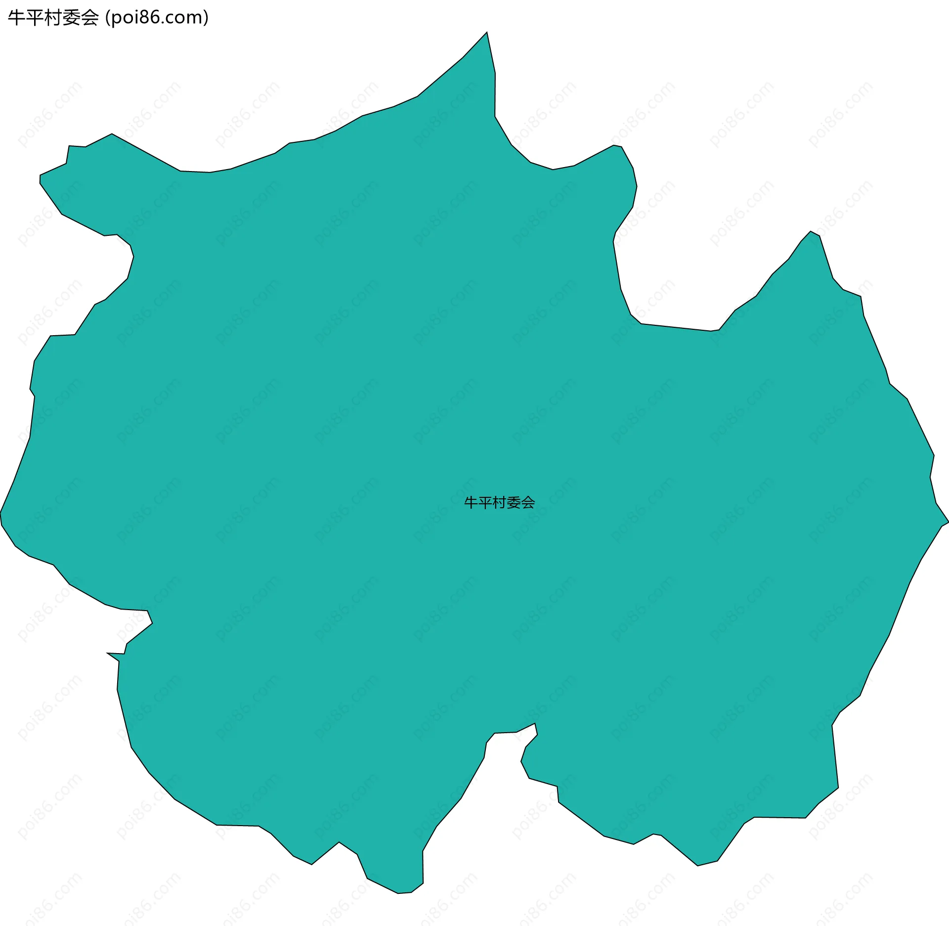 牛平村委会边界地图