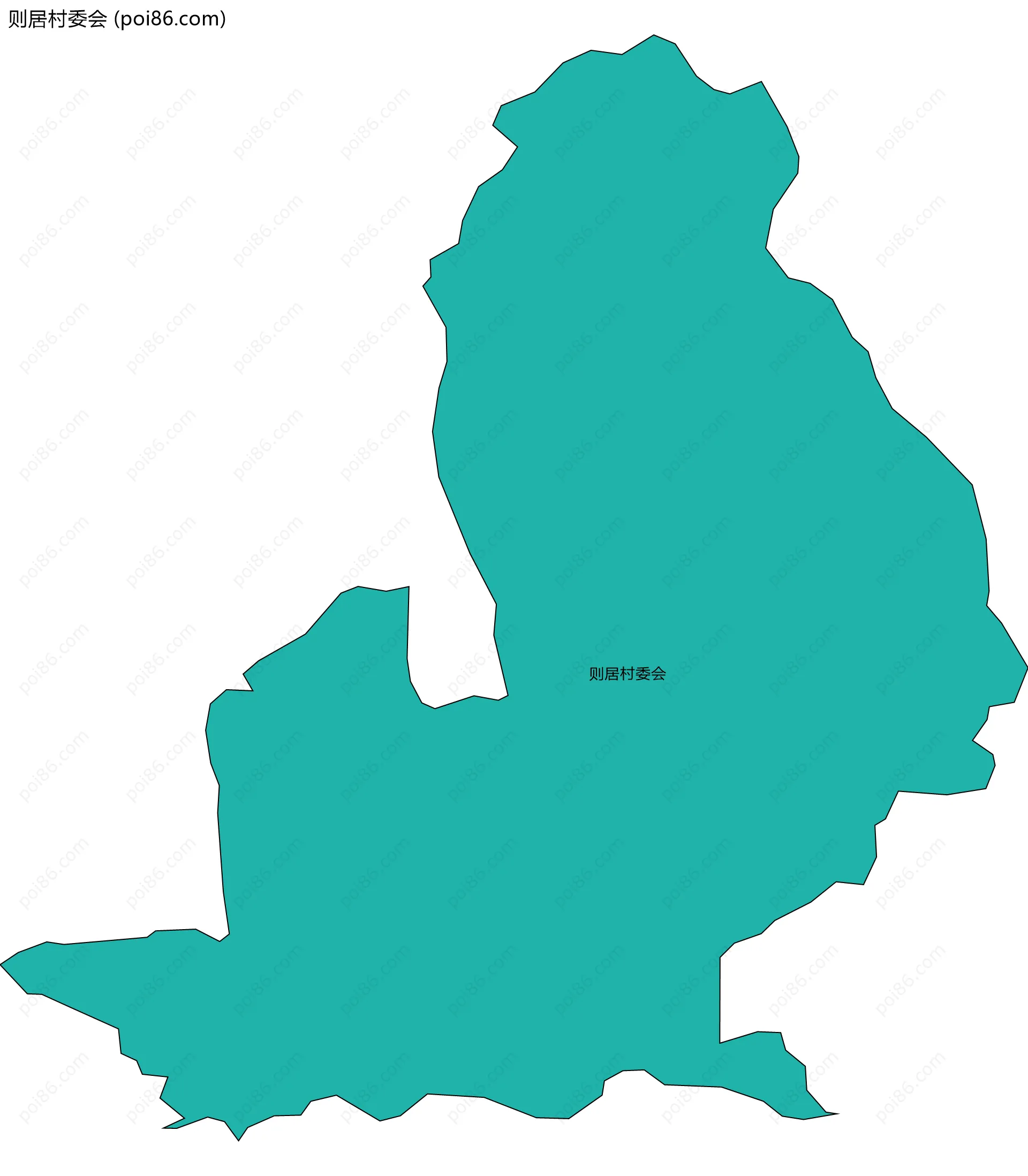 则居村委会边界地图