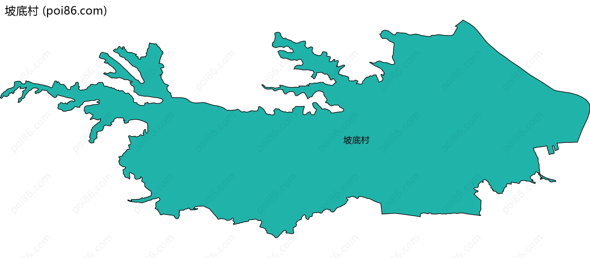 坡底村边界地图