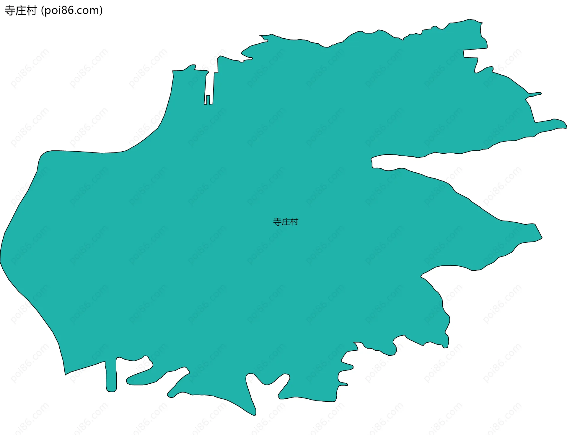 寺庄村边界地图