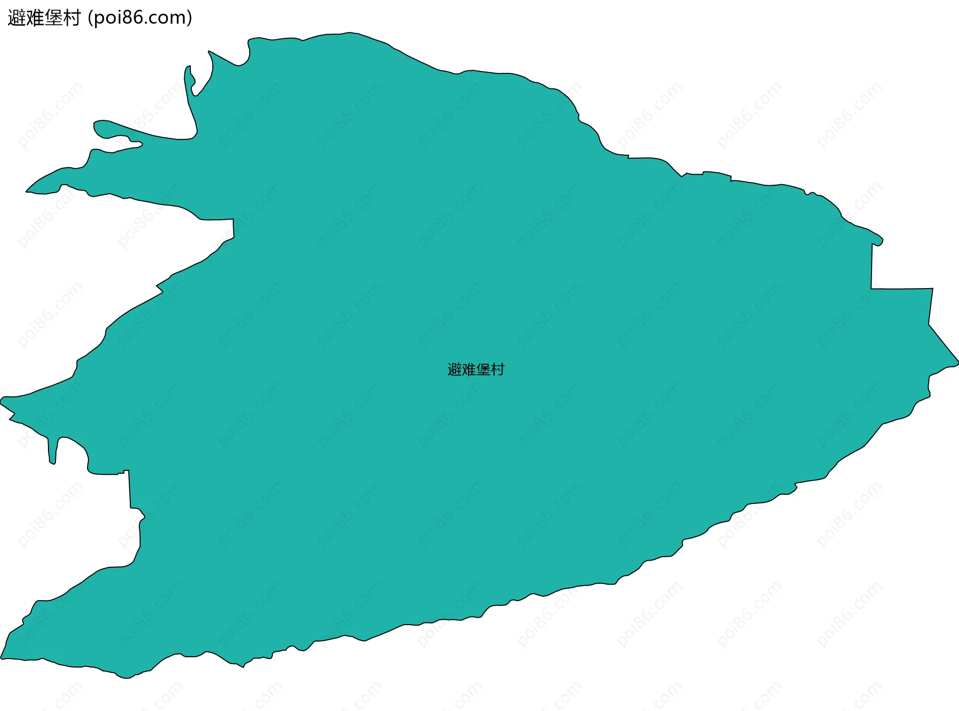避难堡村边界地图