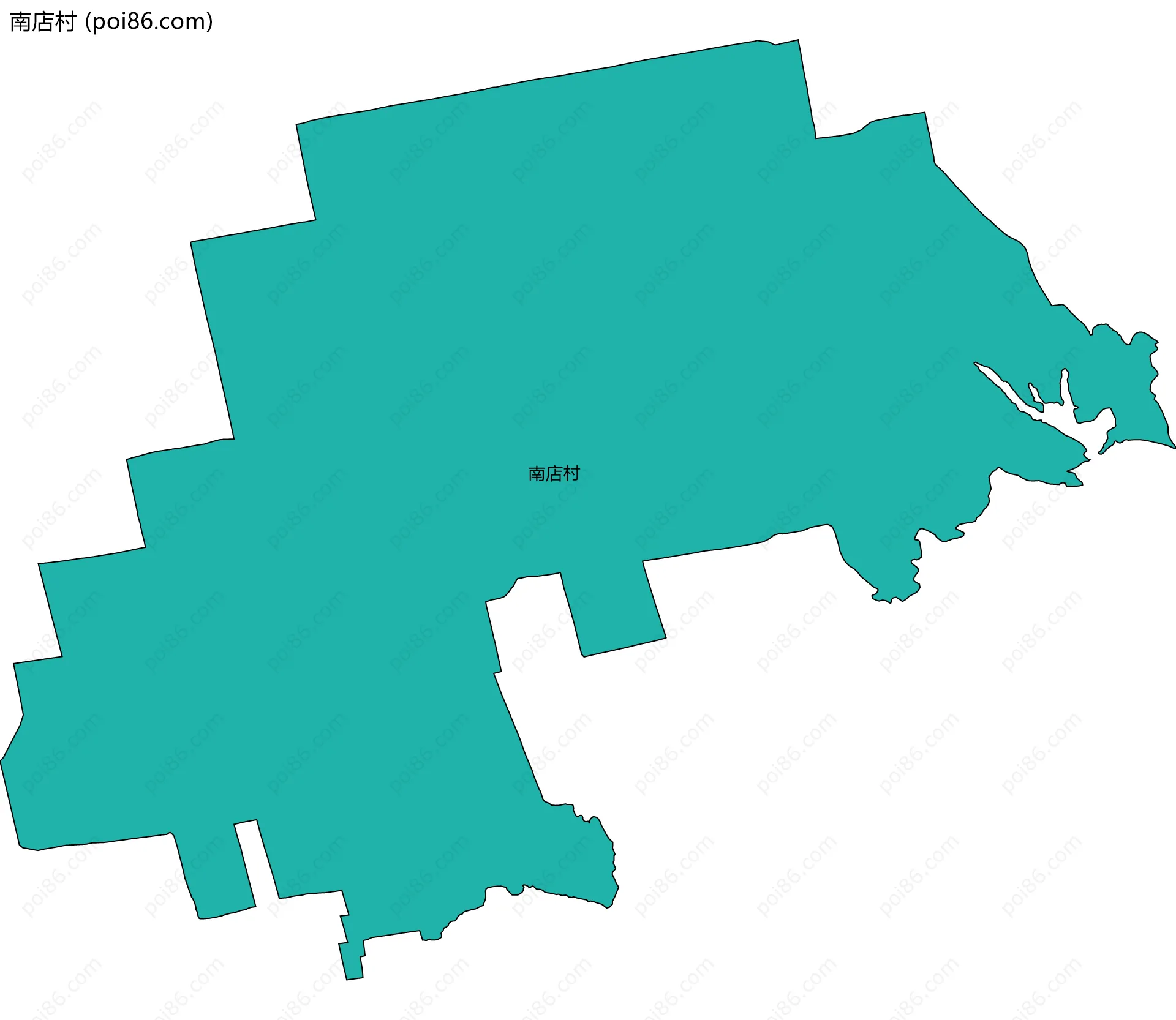 南店村边界地图