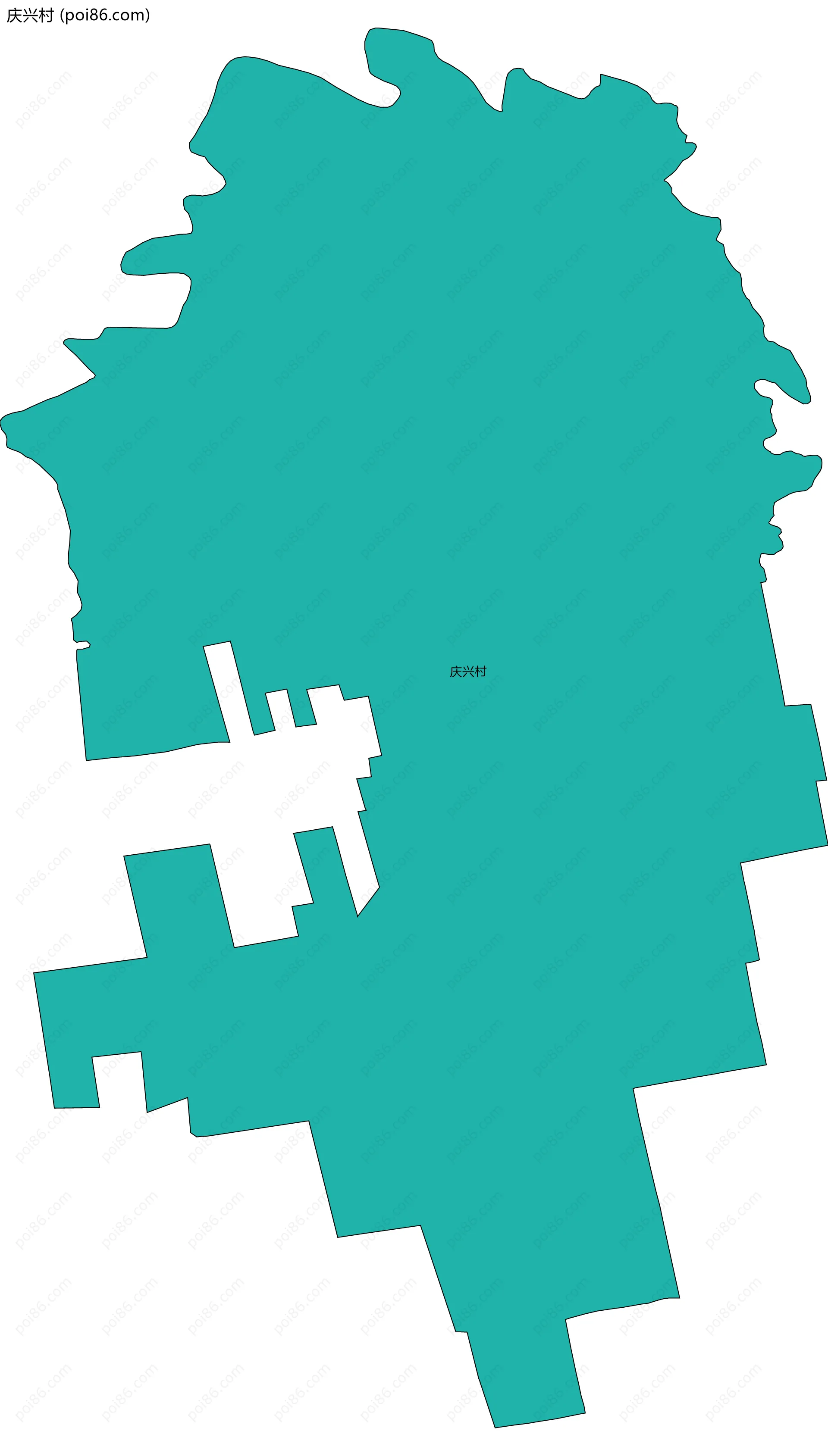 庆兴村边界地图