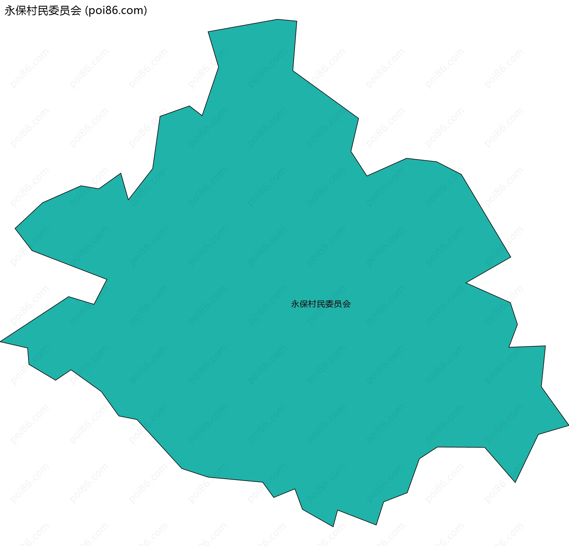 永保村民委员会边界地图
