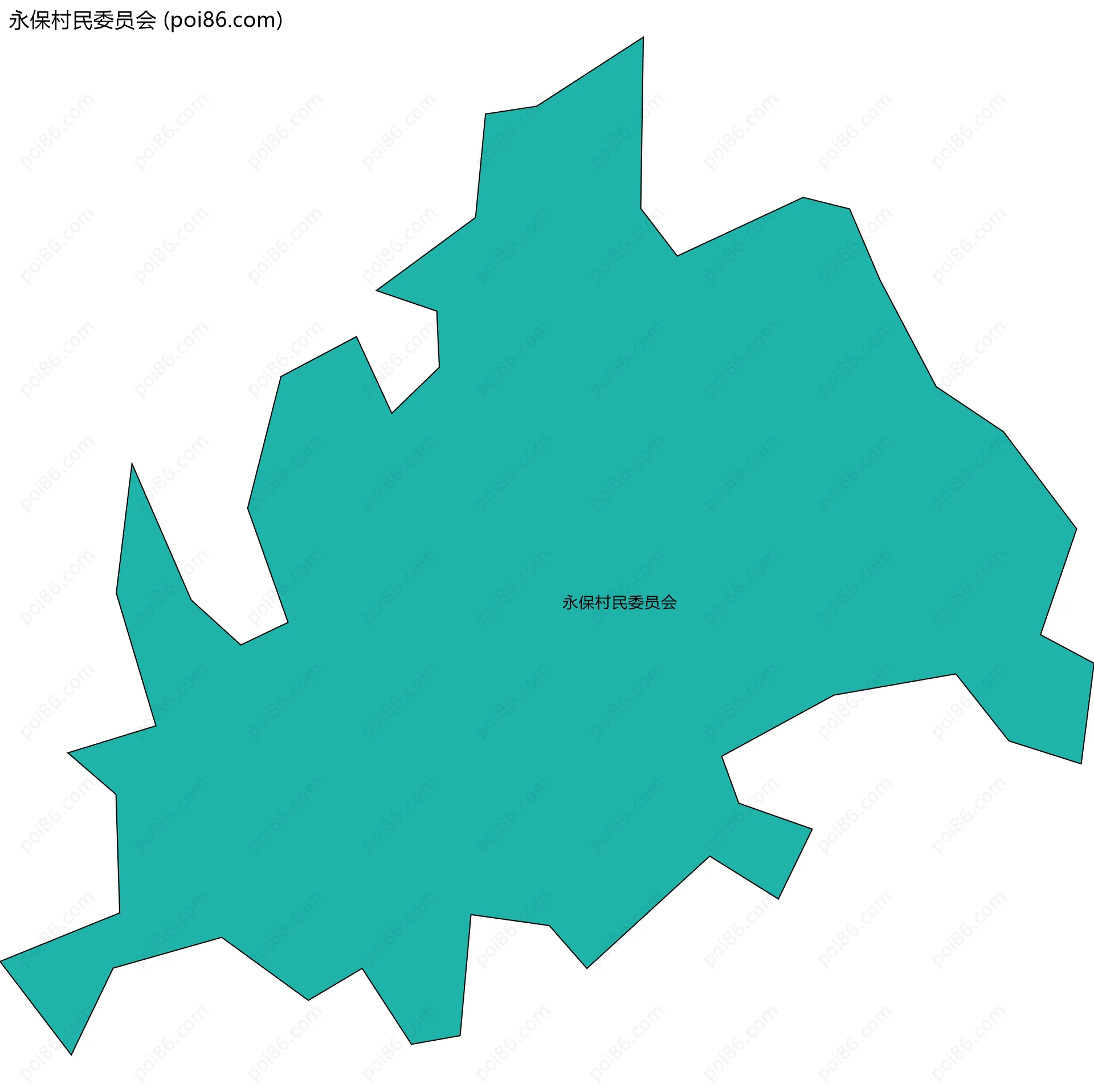 永保村民委员会边界地图