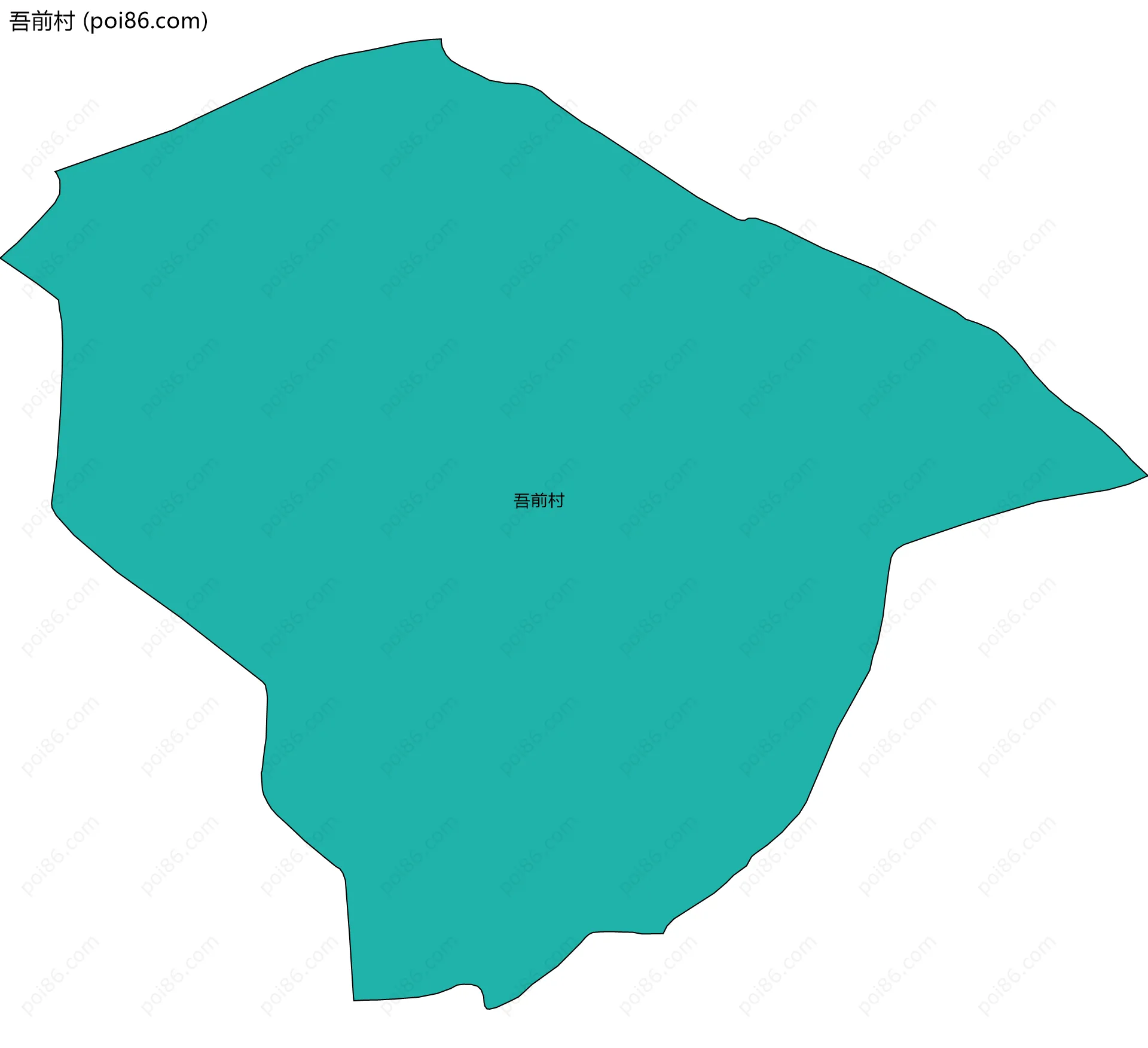 吾前村边界地图