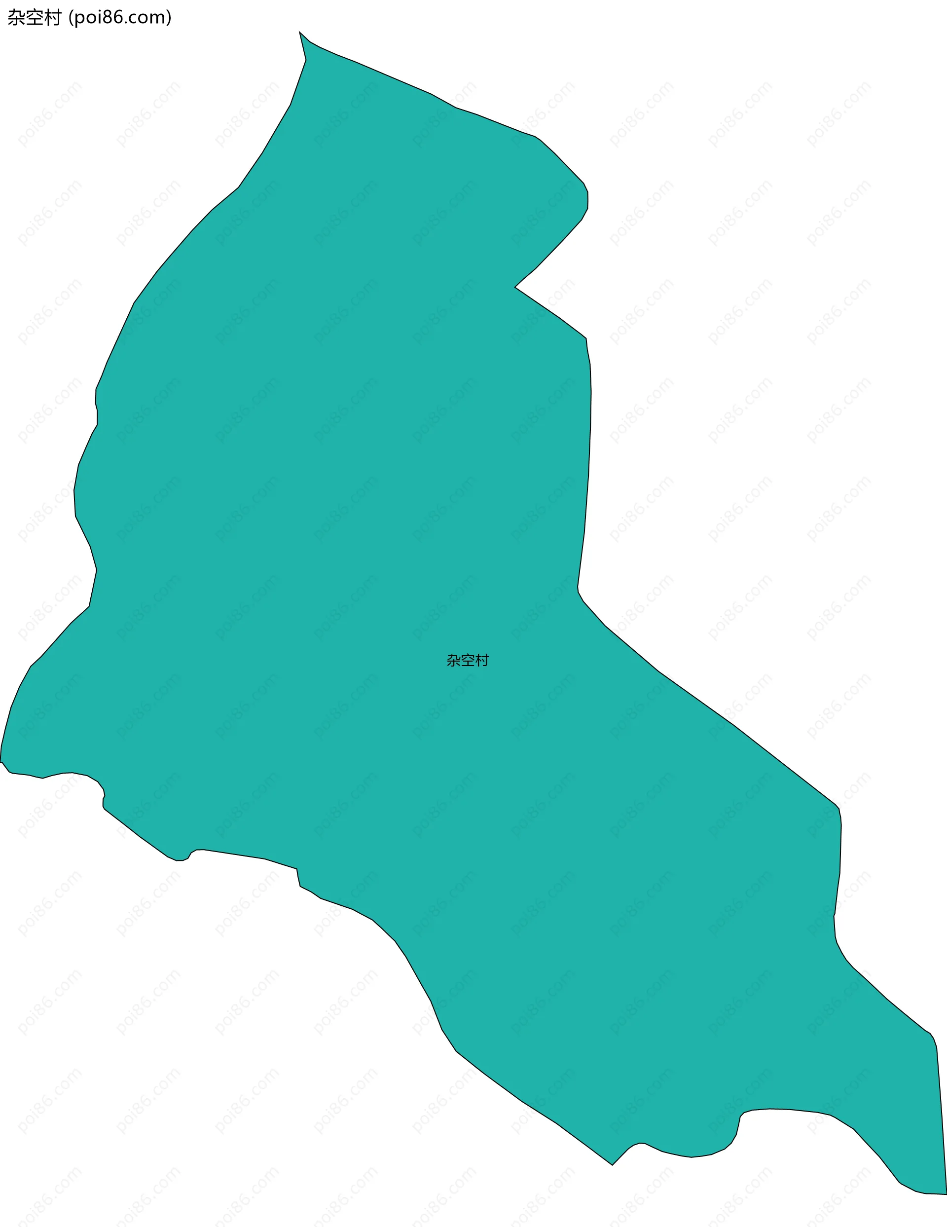 杂空村边界地图