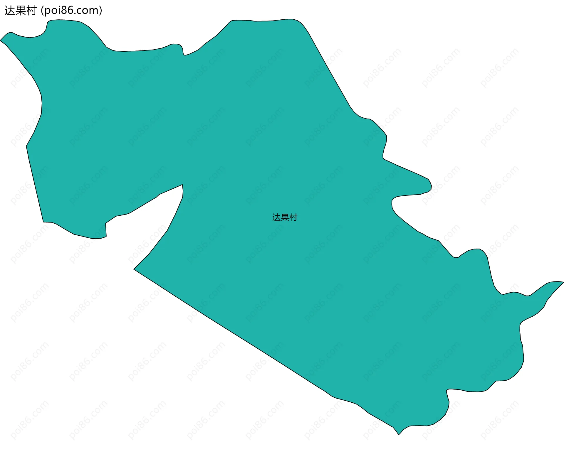 达果村边界地图