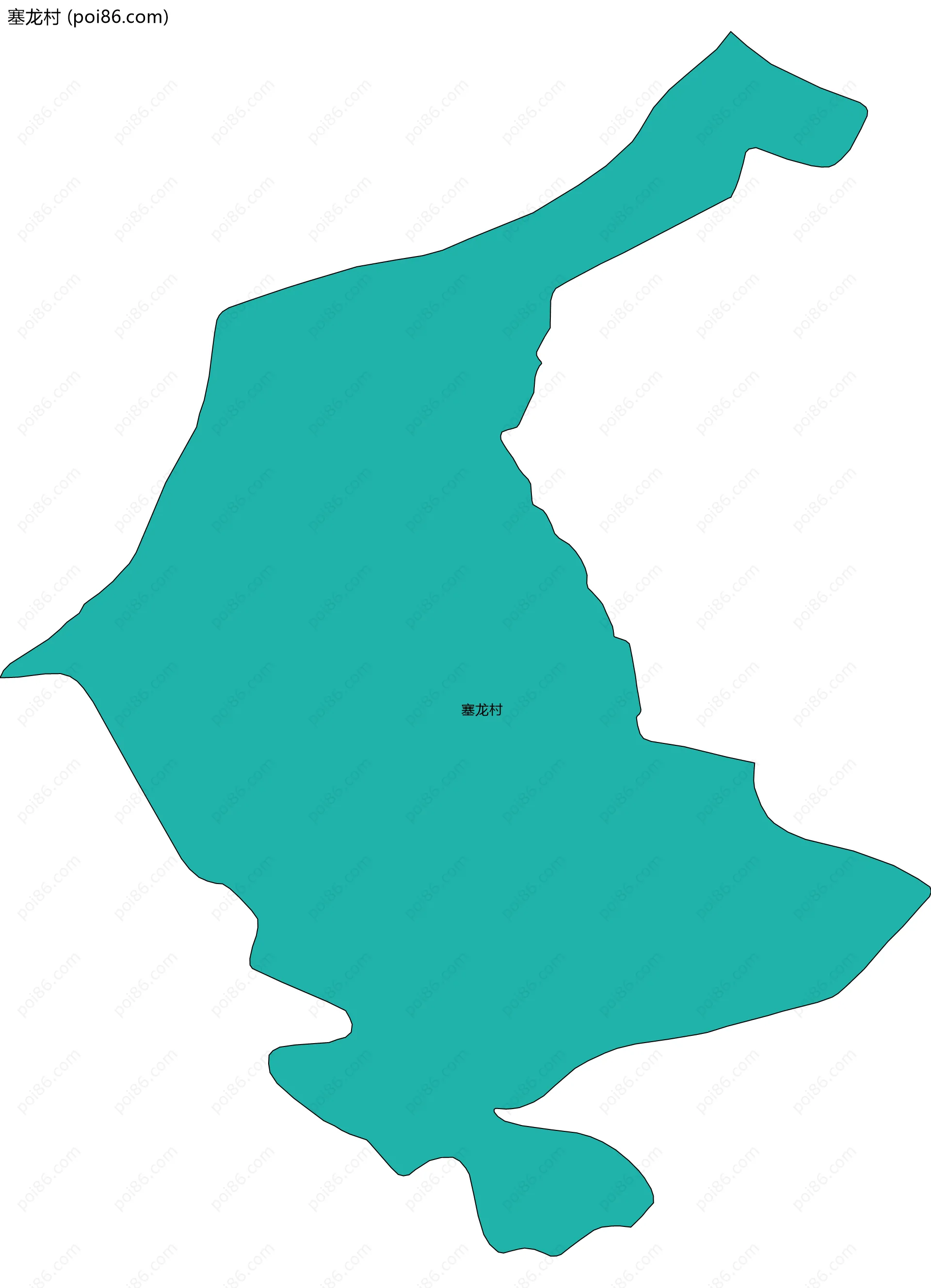 塞龙村边界地图