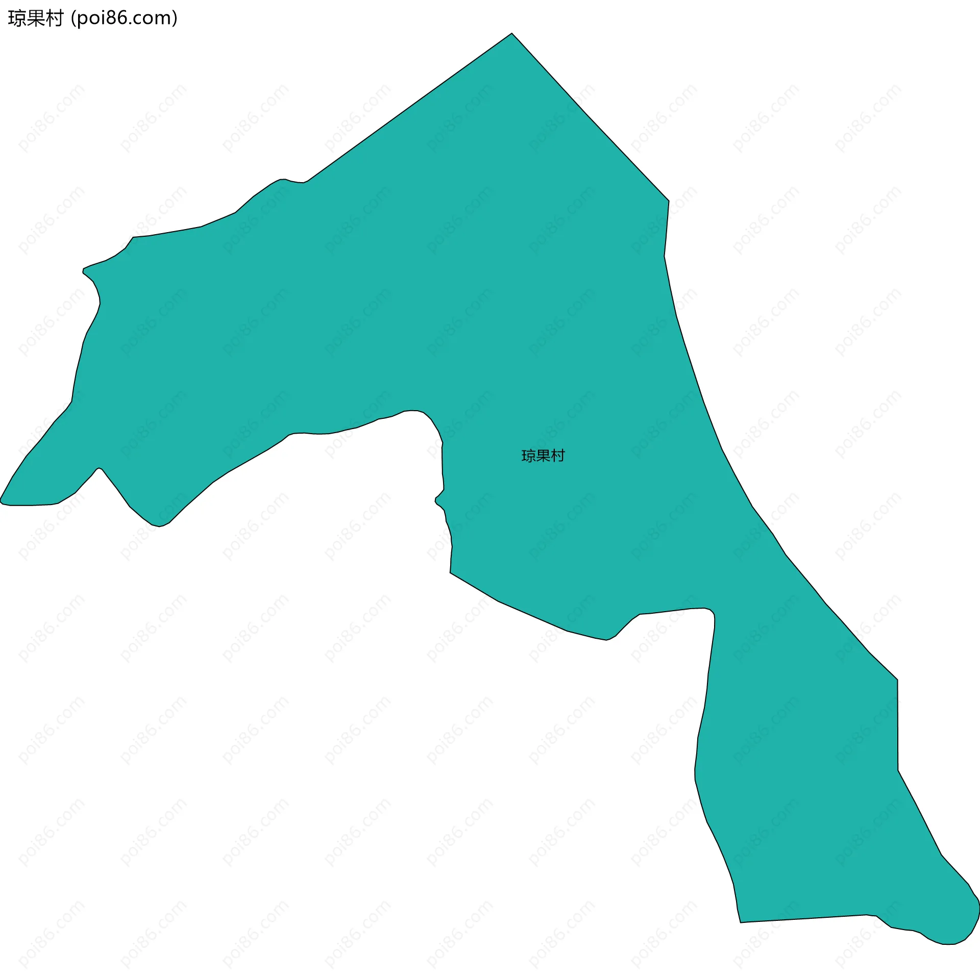 琼果村边界地图