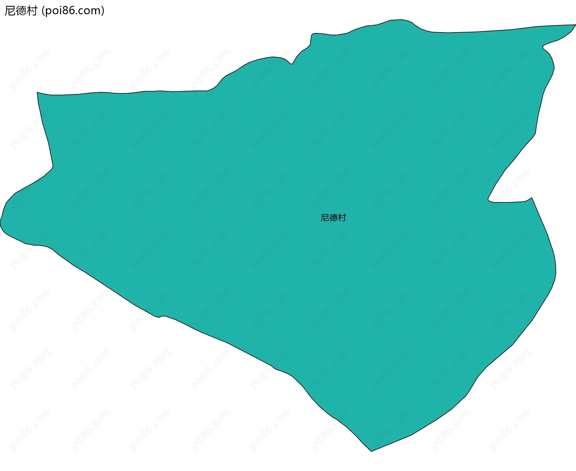 尼德村边界地图