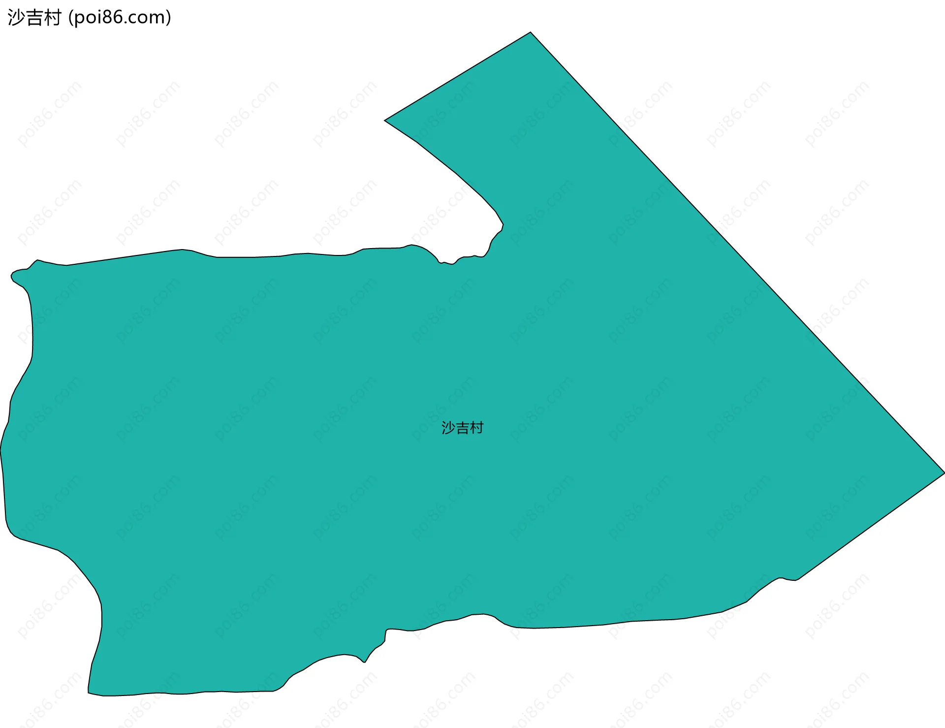 沙吉村边界地图