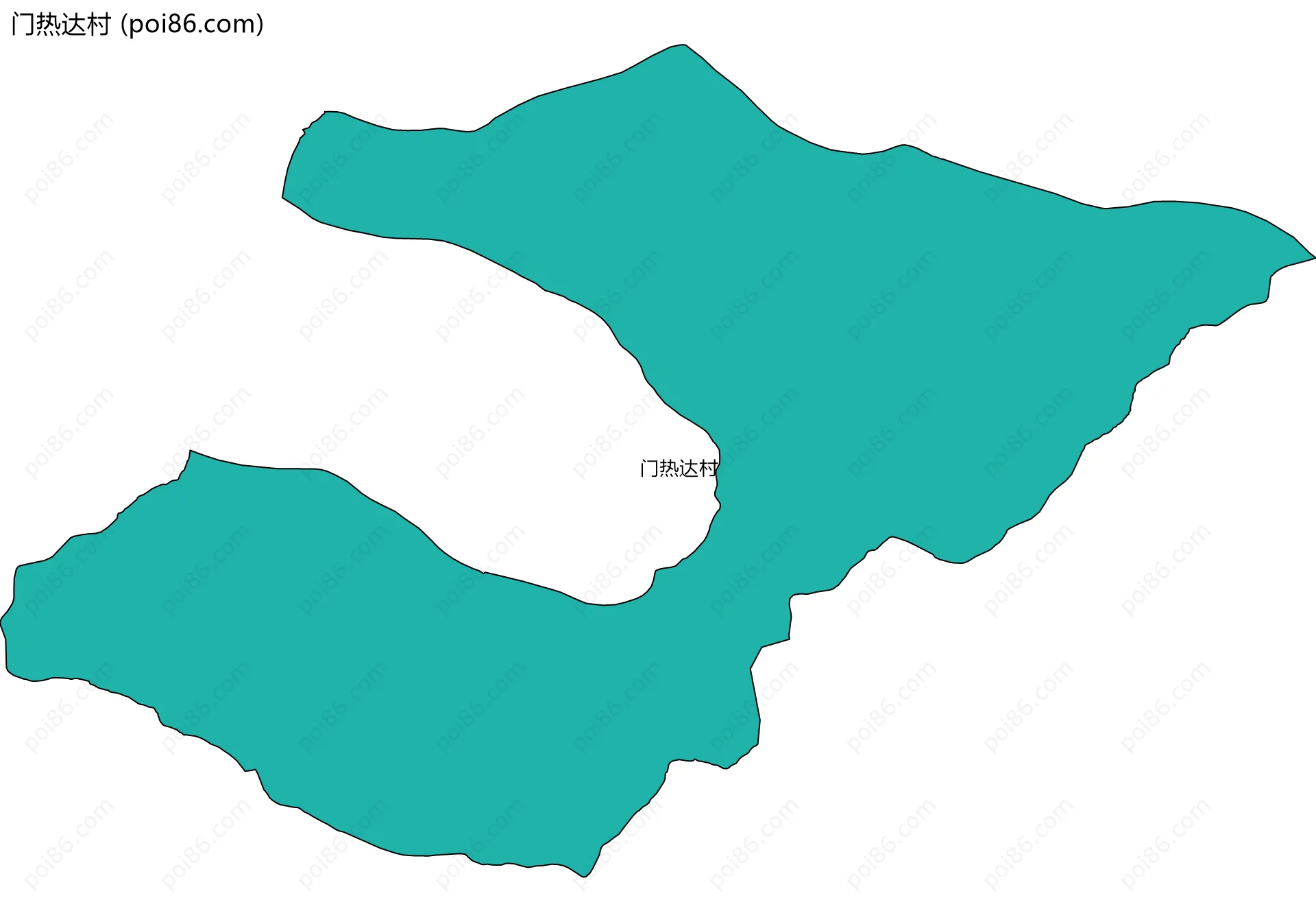 门热达村边界地图