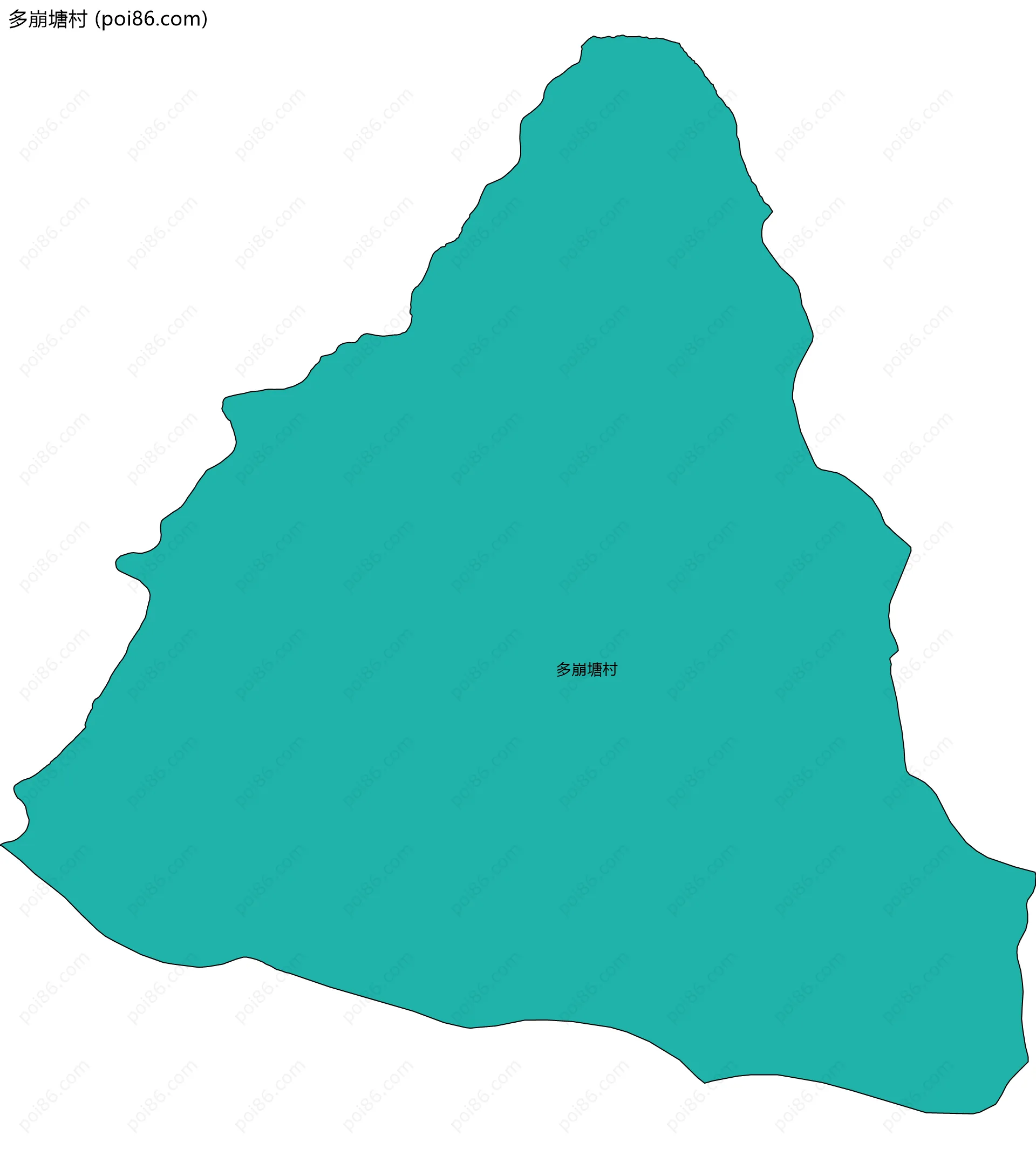 多崩塘村边界地图