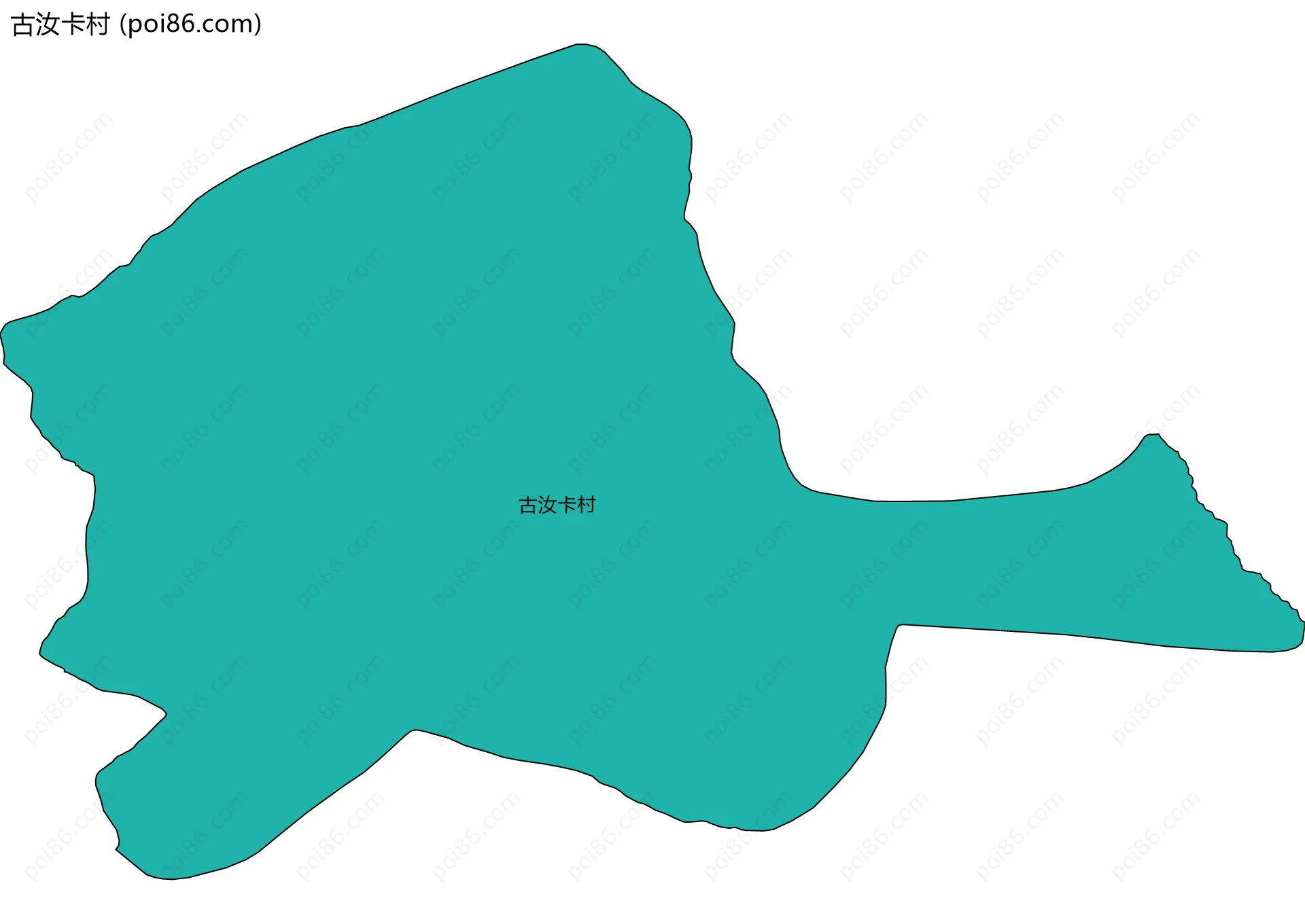 古汝卡村边界地图