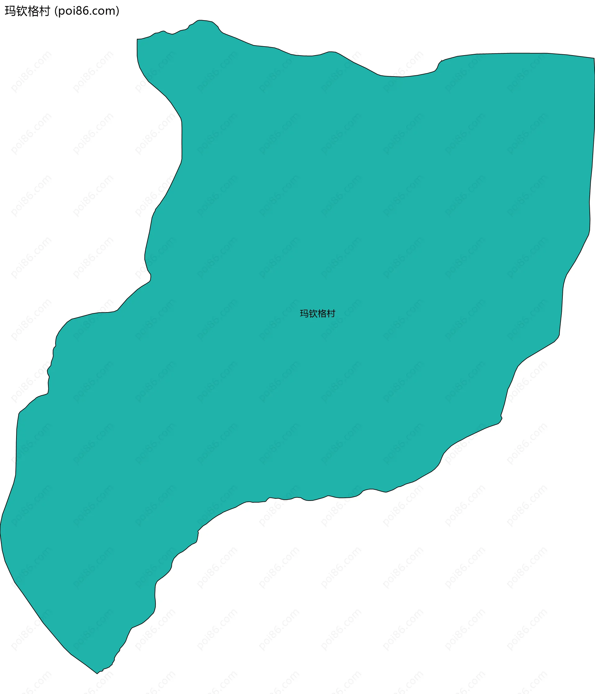 玛钦格村边界地图