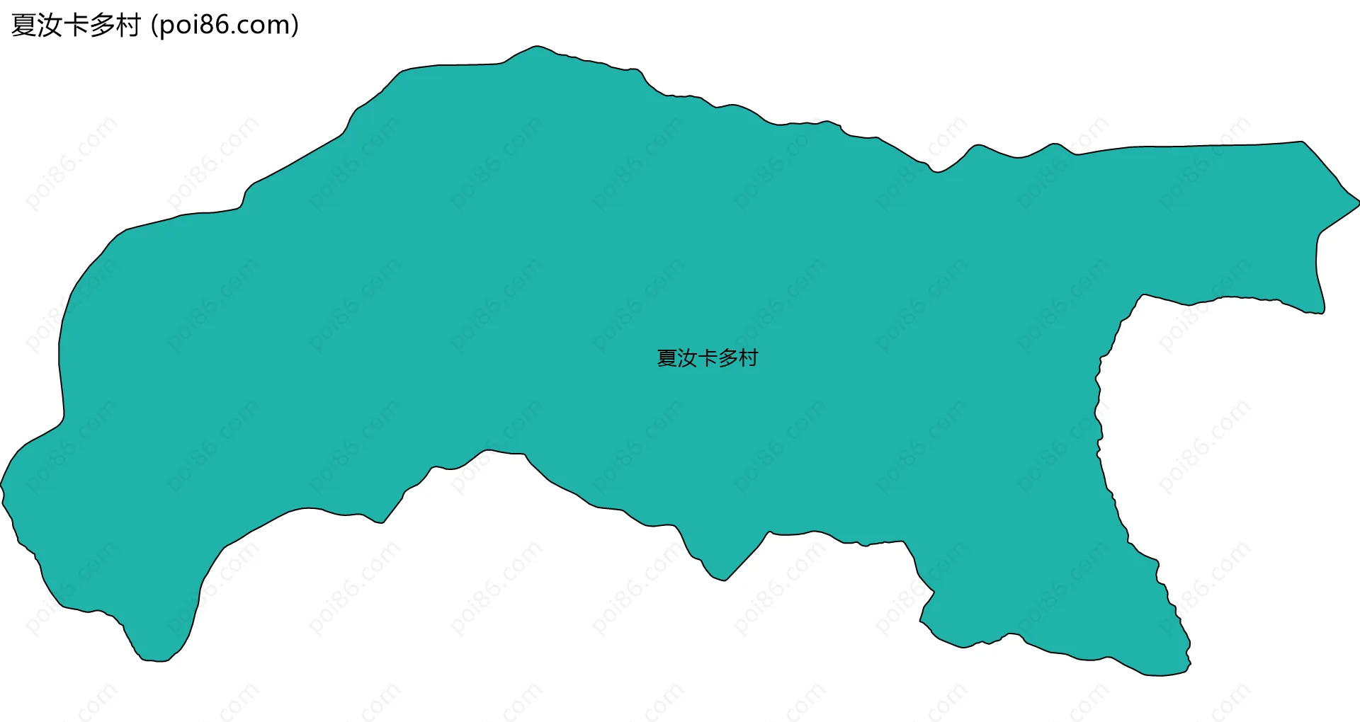 夏汝卡多村边界地图