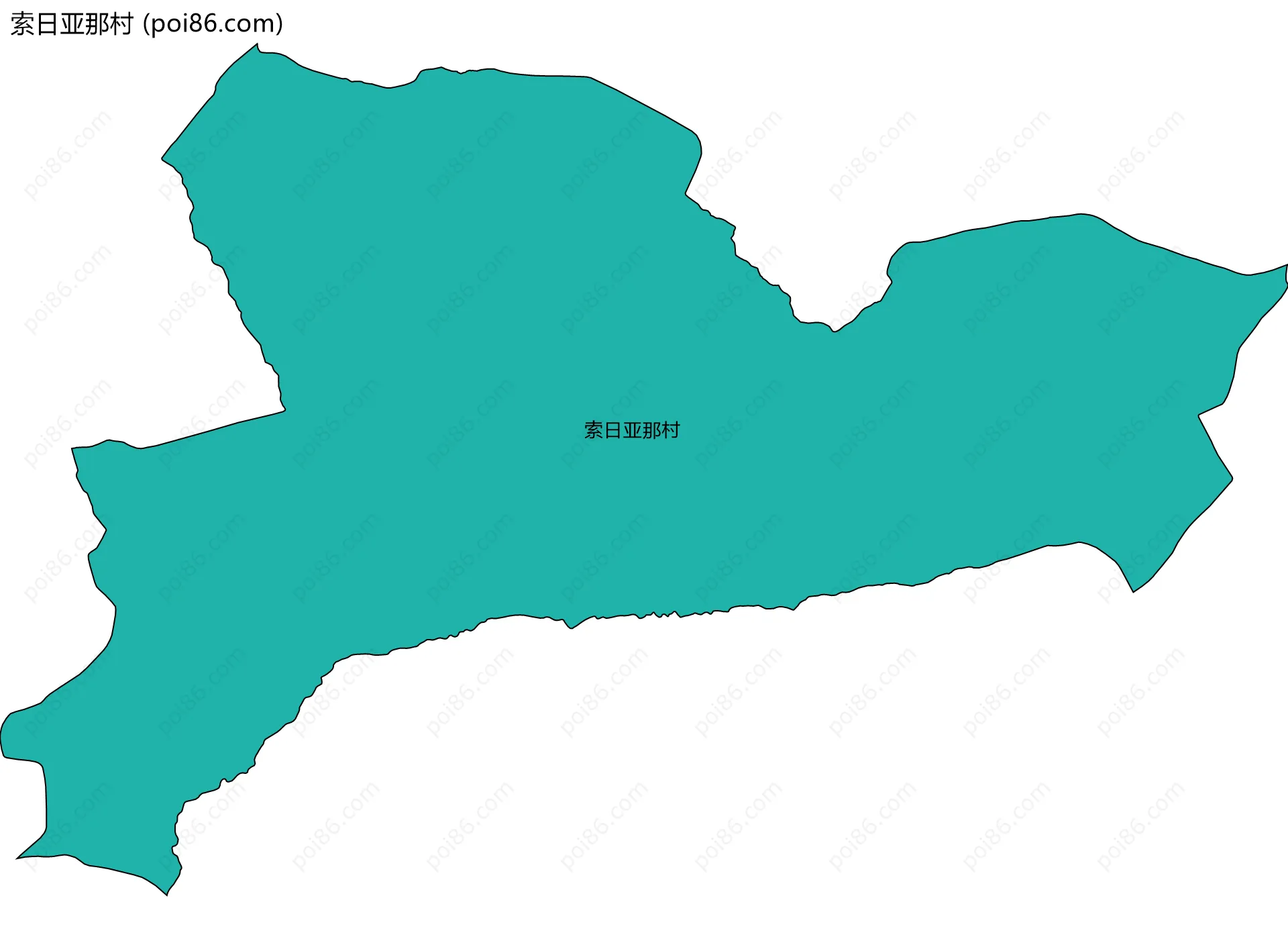 索日亚那村边界地图