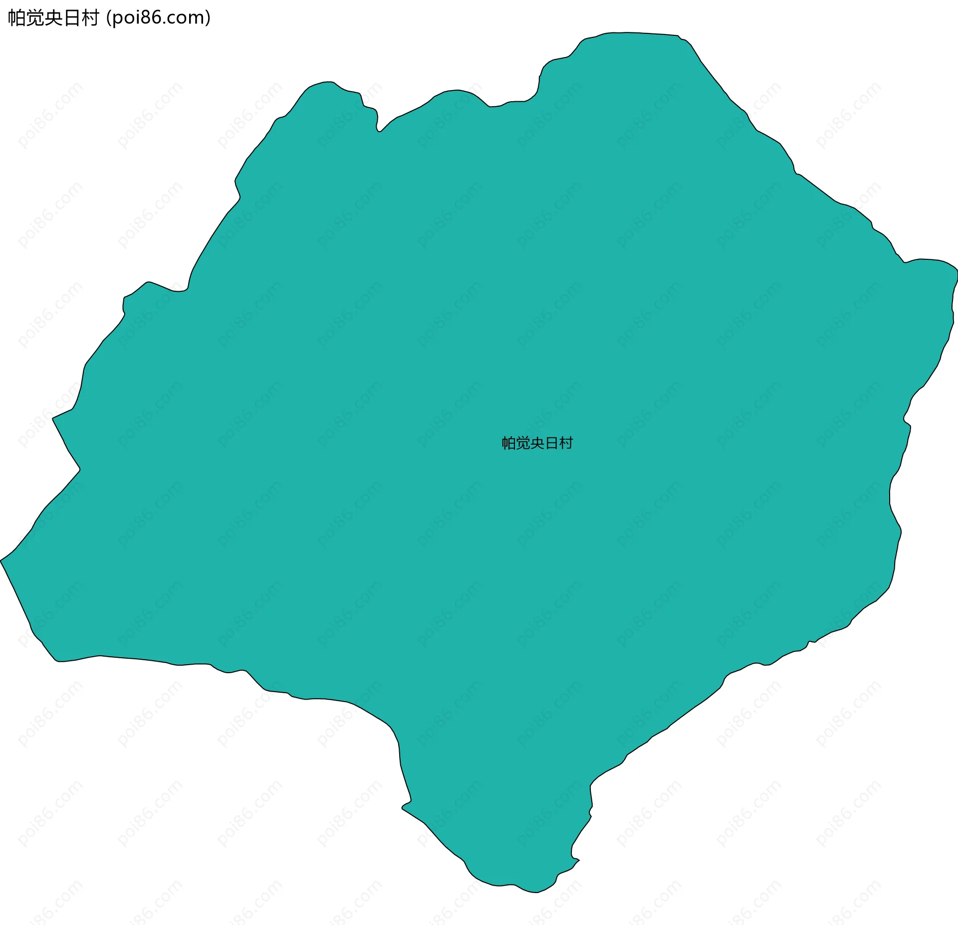 帕觉央日村边界地图