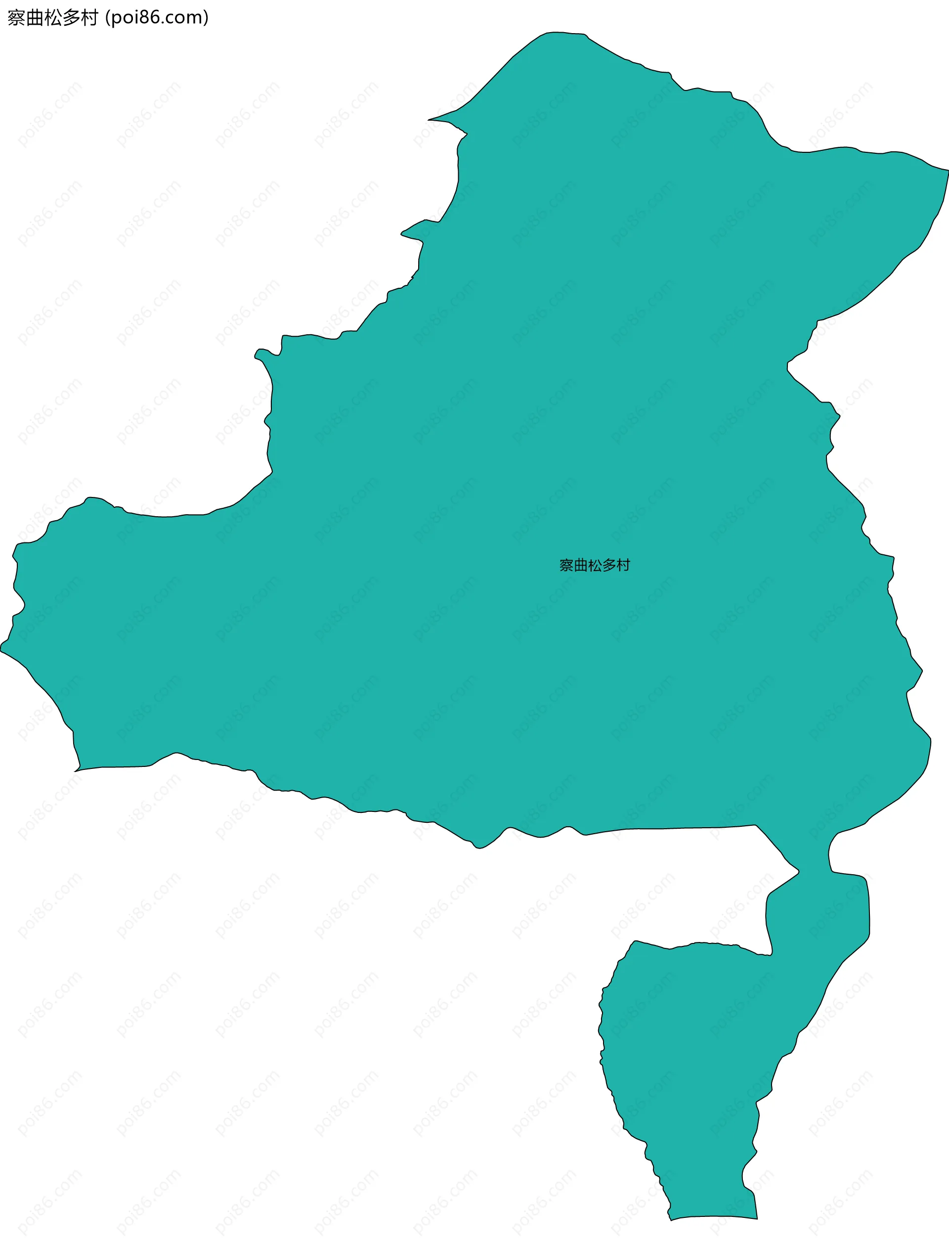 察曲松多村边界地图
