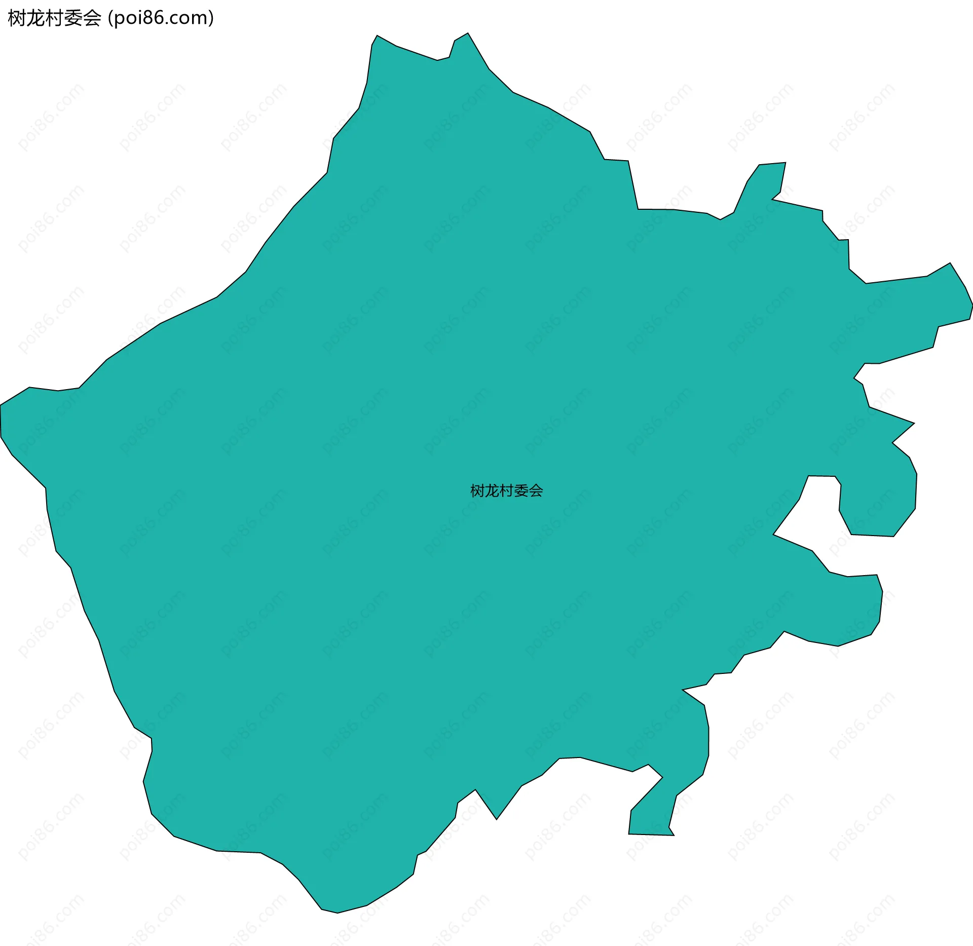 树龙村委会边界地图