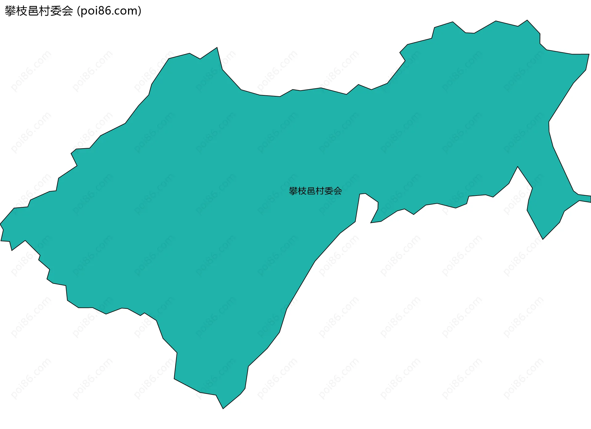 攀枝邑村委会边界地图